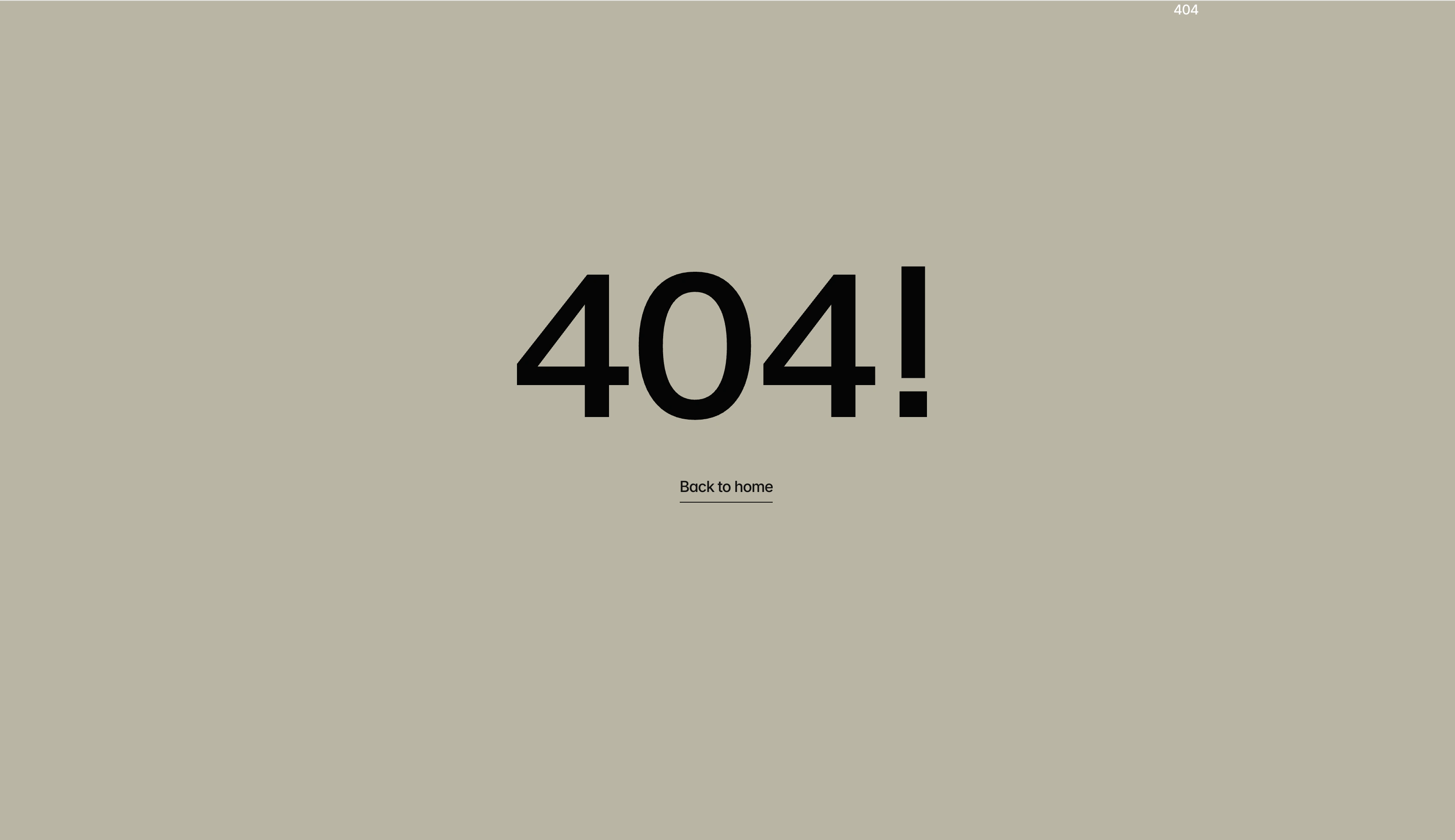 404 error page