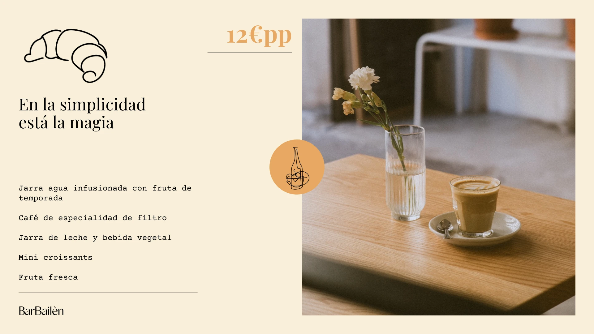 Colour-coded breakfast menu option with matching illustration by Pablo Fernández del Castillo Garibay
