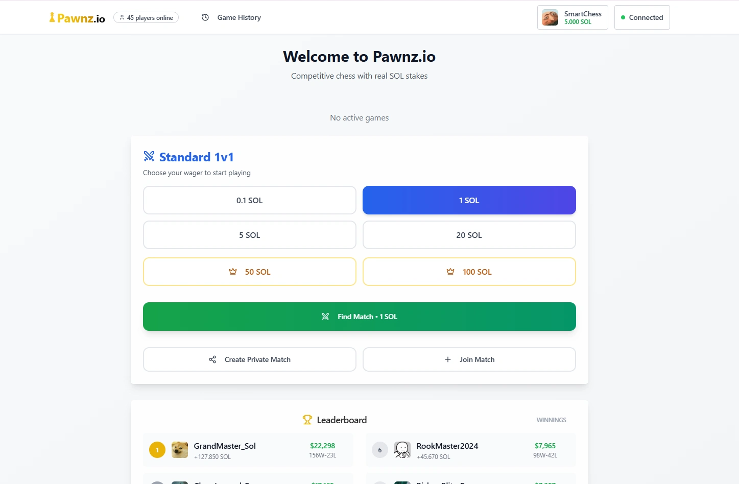 Home page