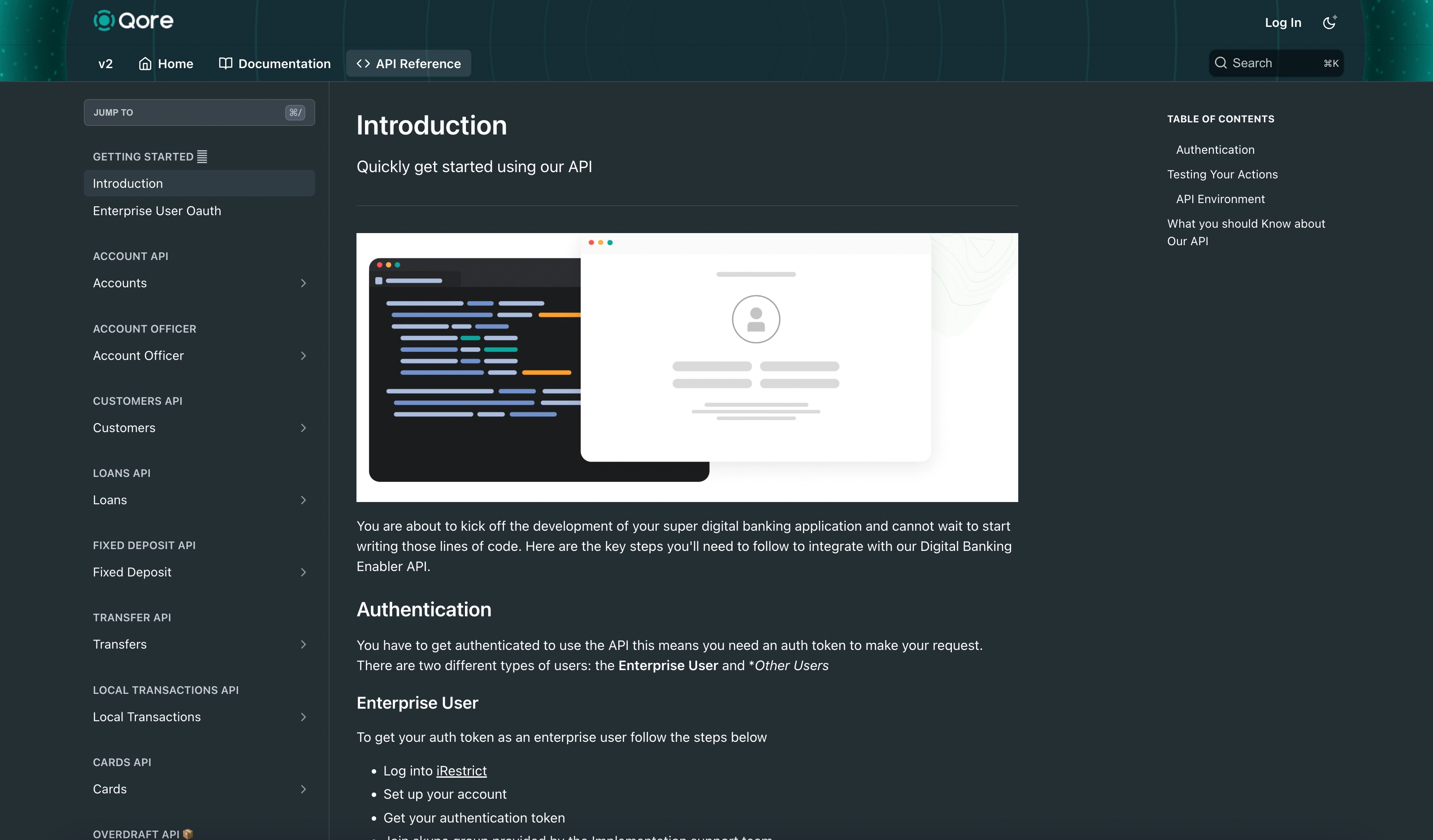 Qore API Reference