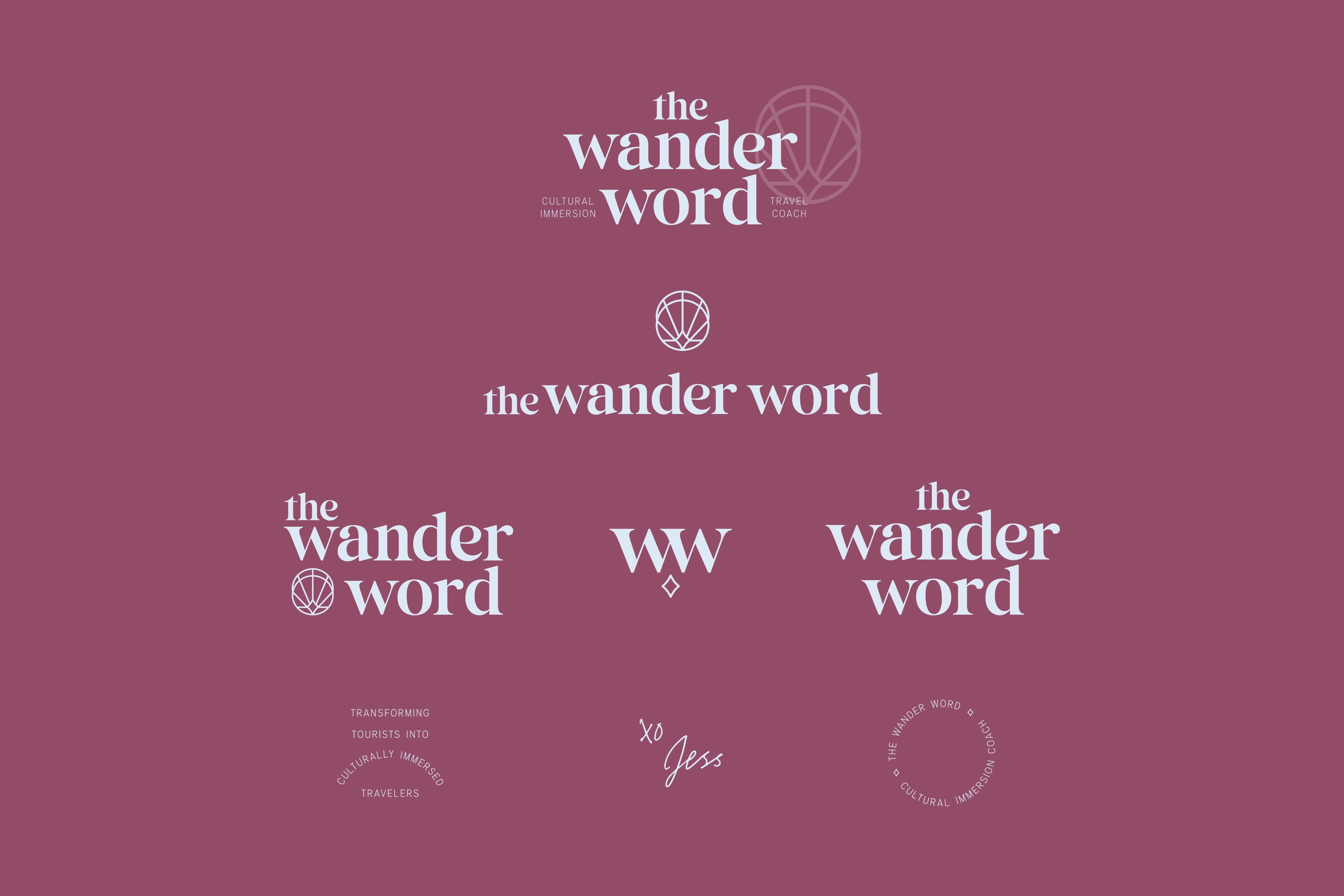 The Wander Word - Logo Package