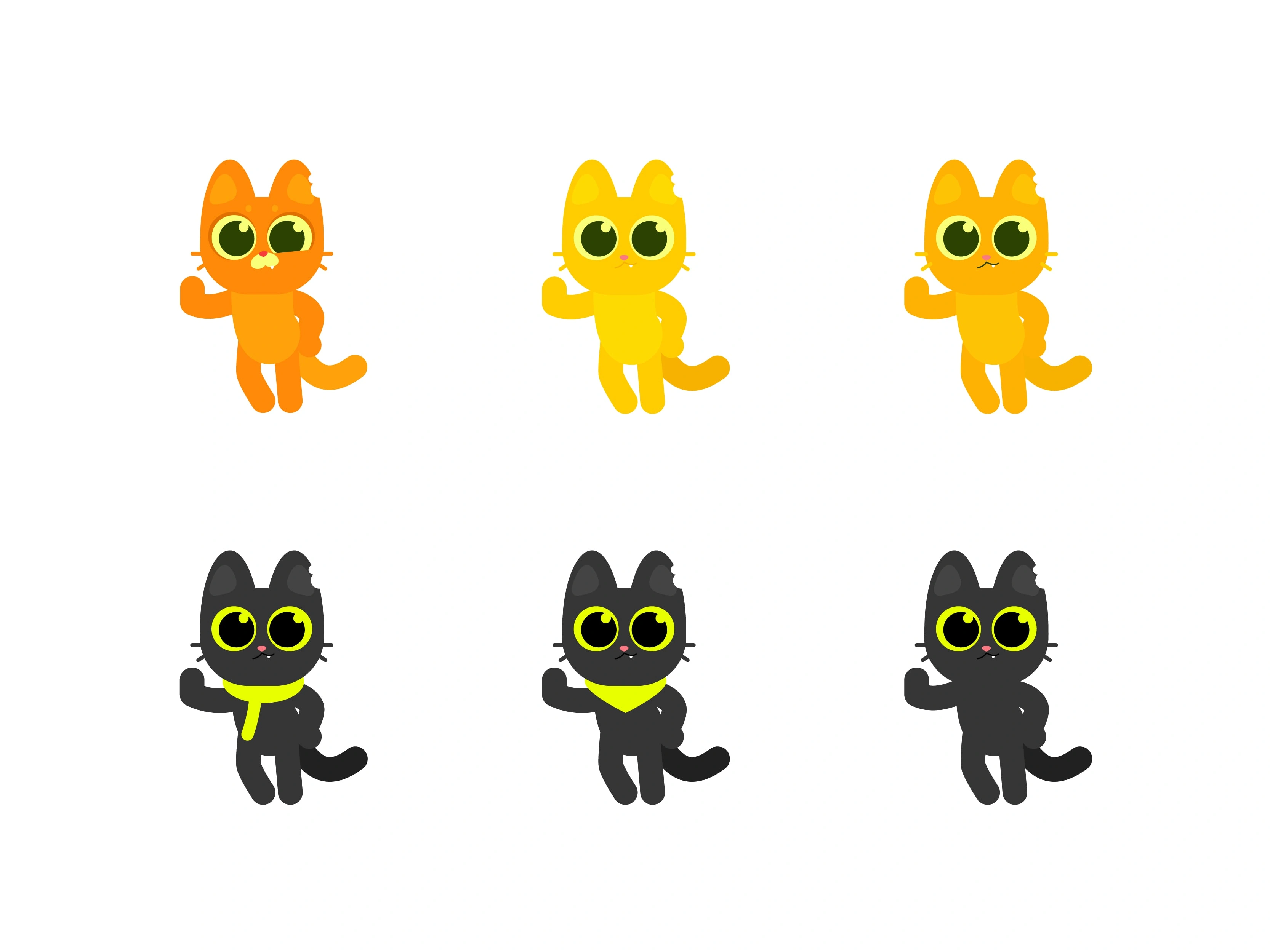 Early mascot concepts.