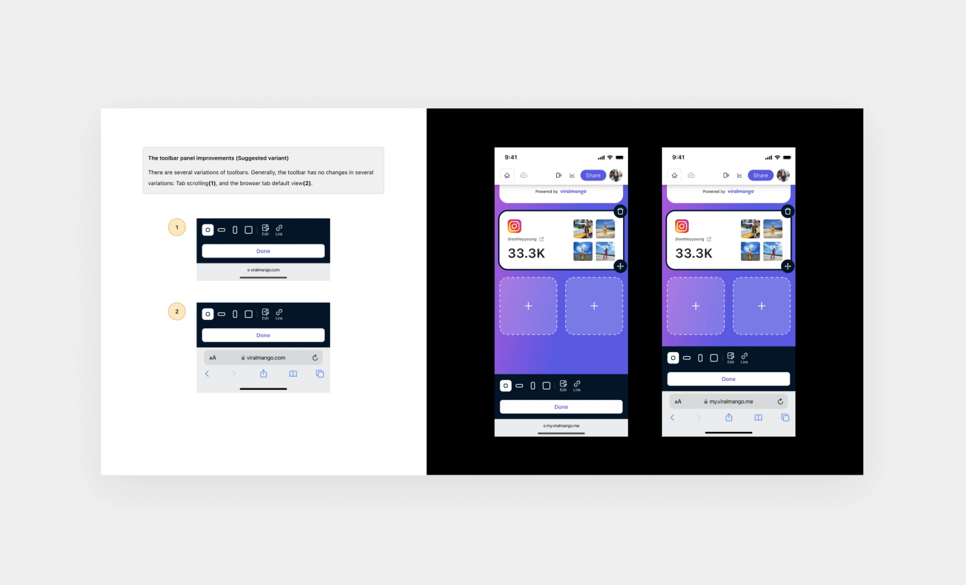 Examples of core product UI Kit organization