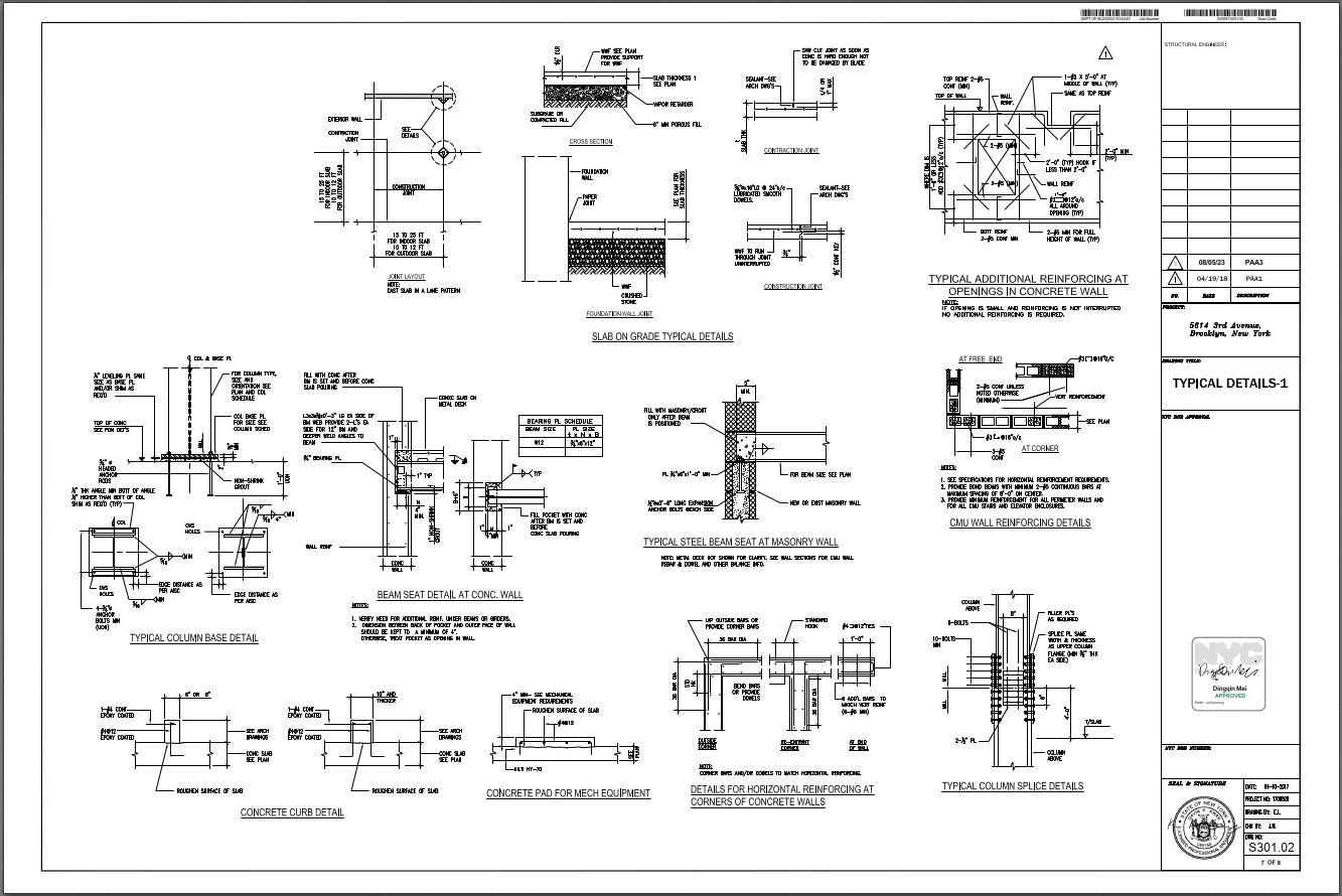 Typical Structural Details