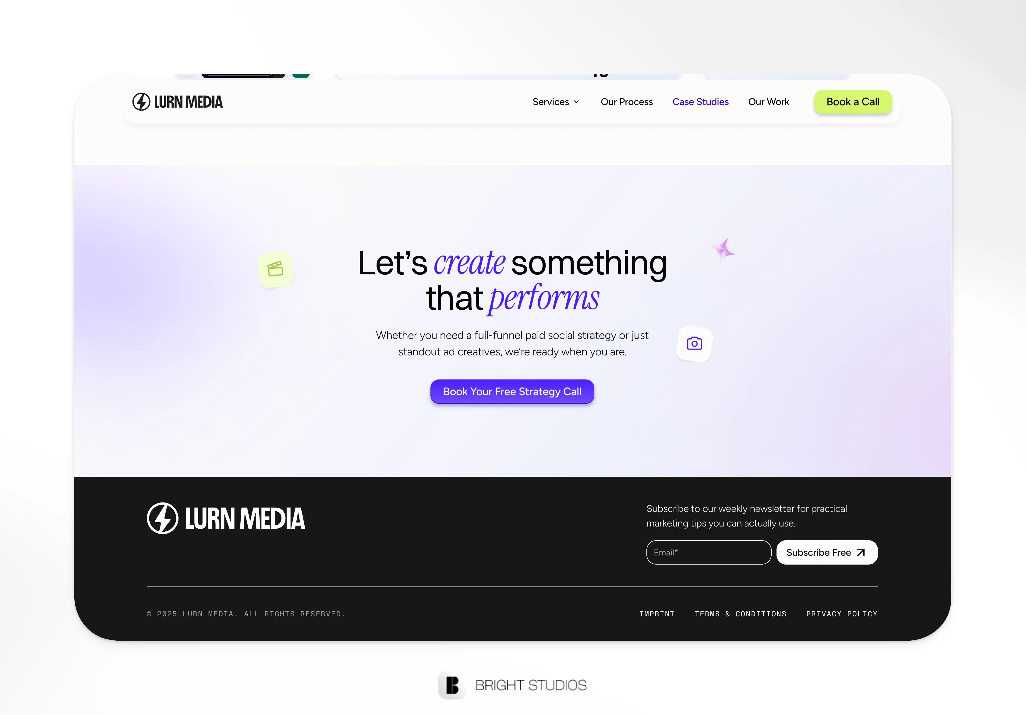 CTA and Footer