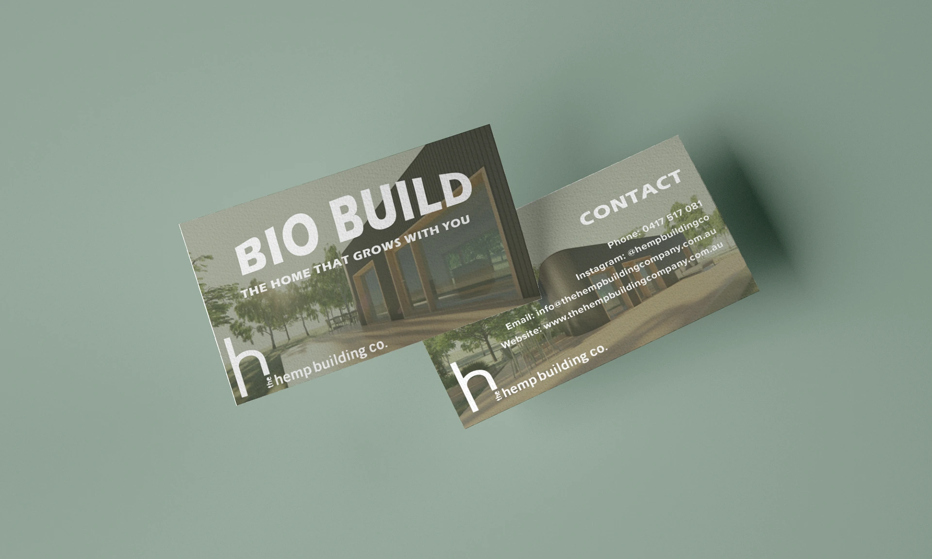 Business cards for clients launch of new service