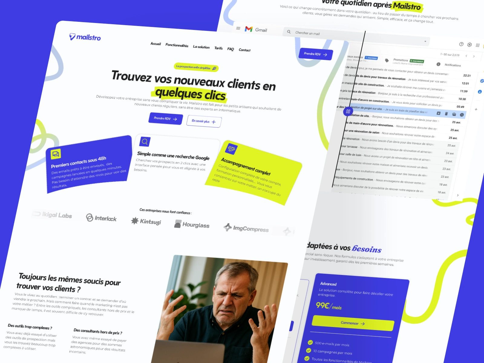Mailstro Landing Page