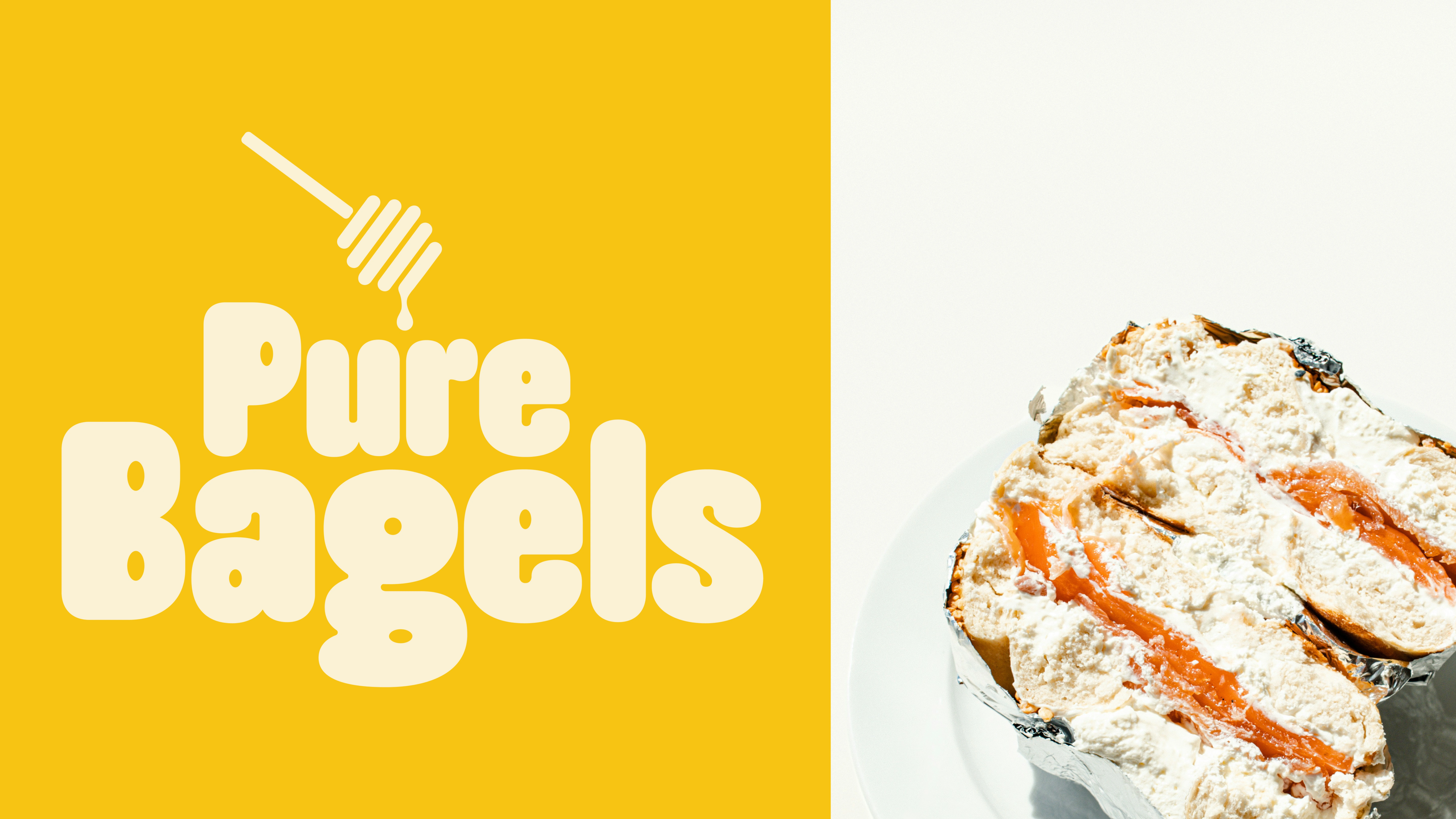 Pure Bagels Logo Design