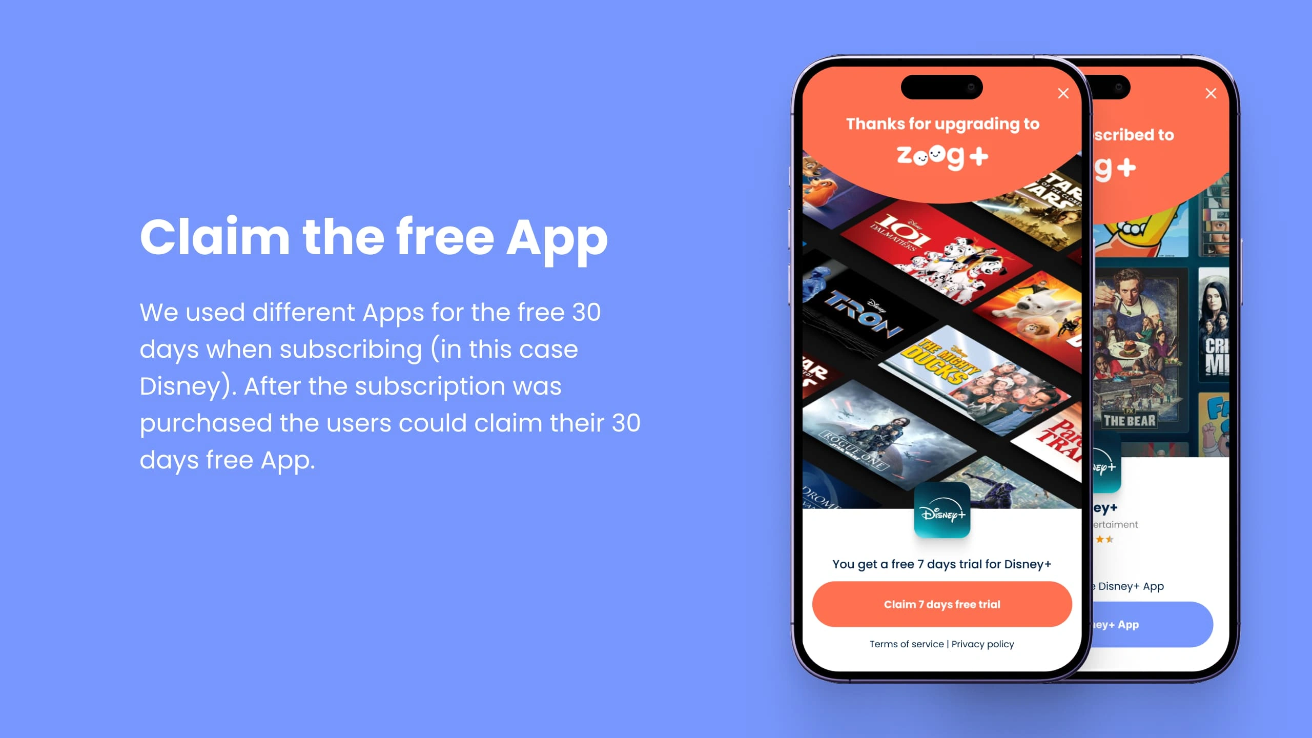 Claiming the free App