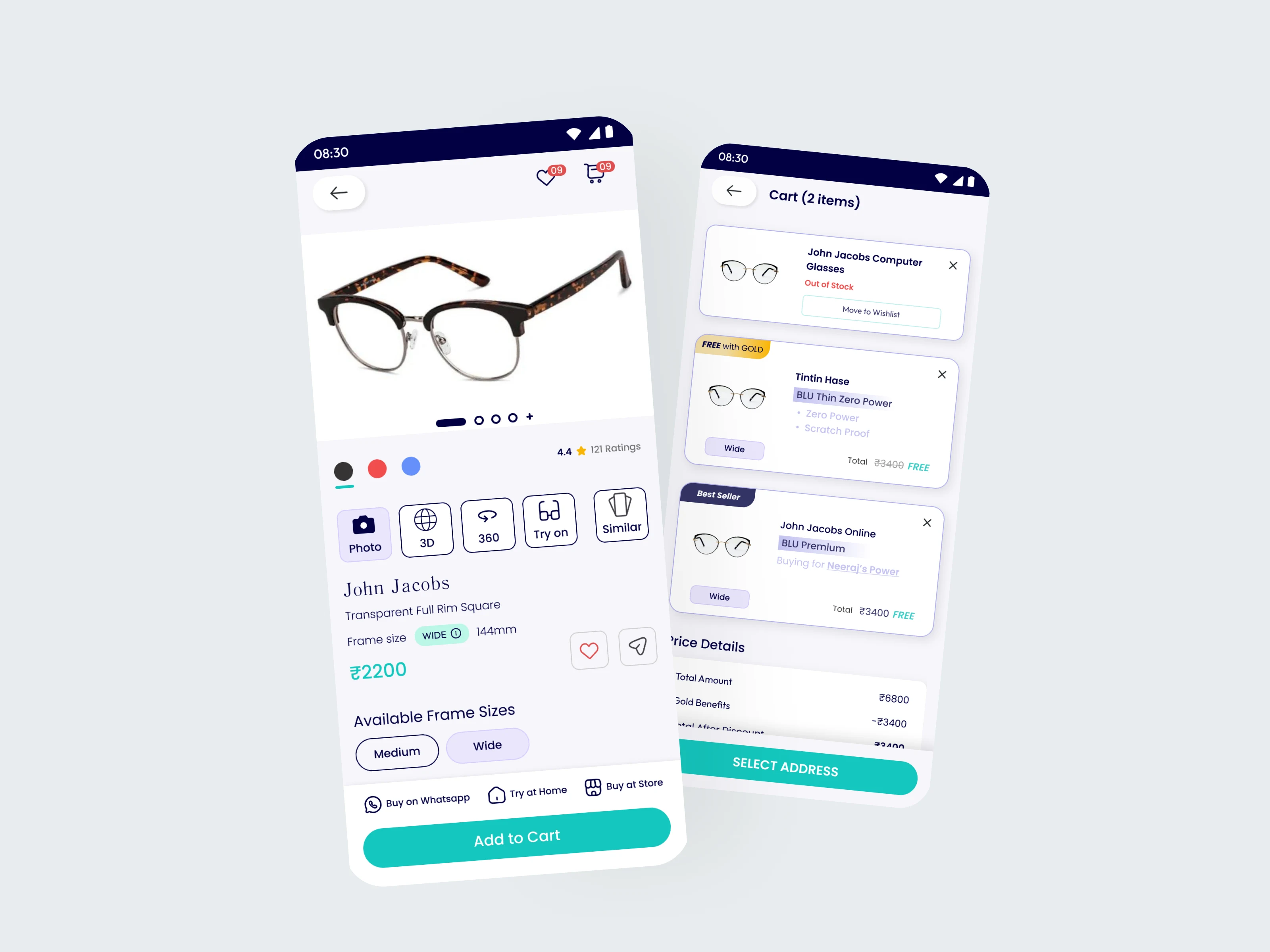 Fig 18- Mockup for redesigned screens. (Image by Author)