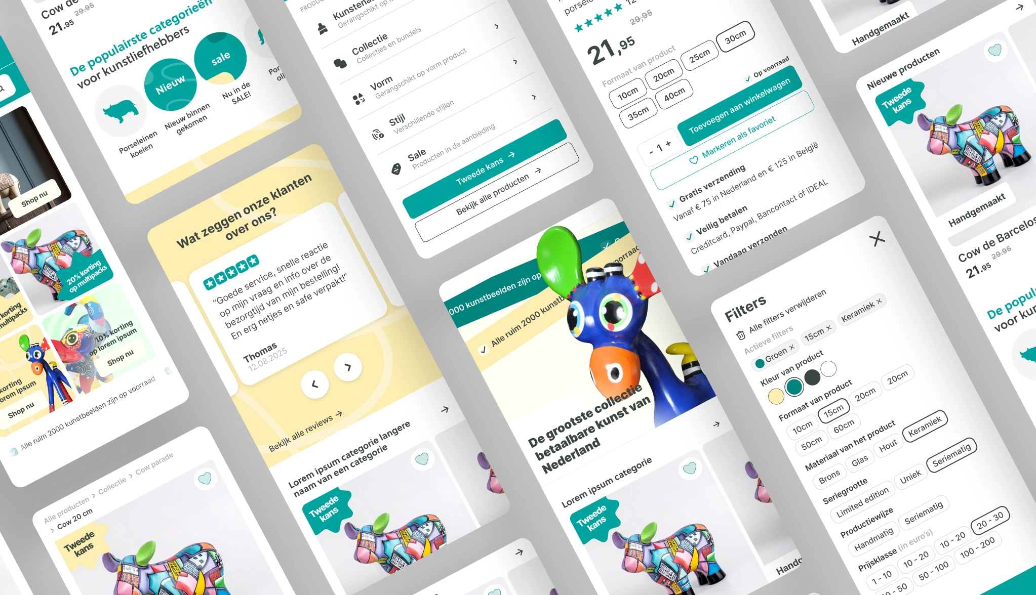 Mobile design of the website