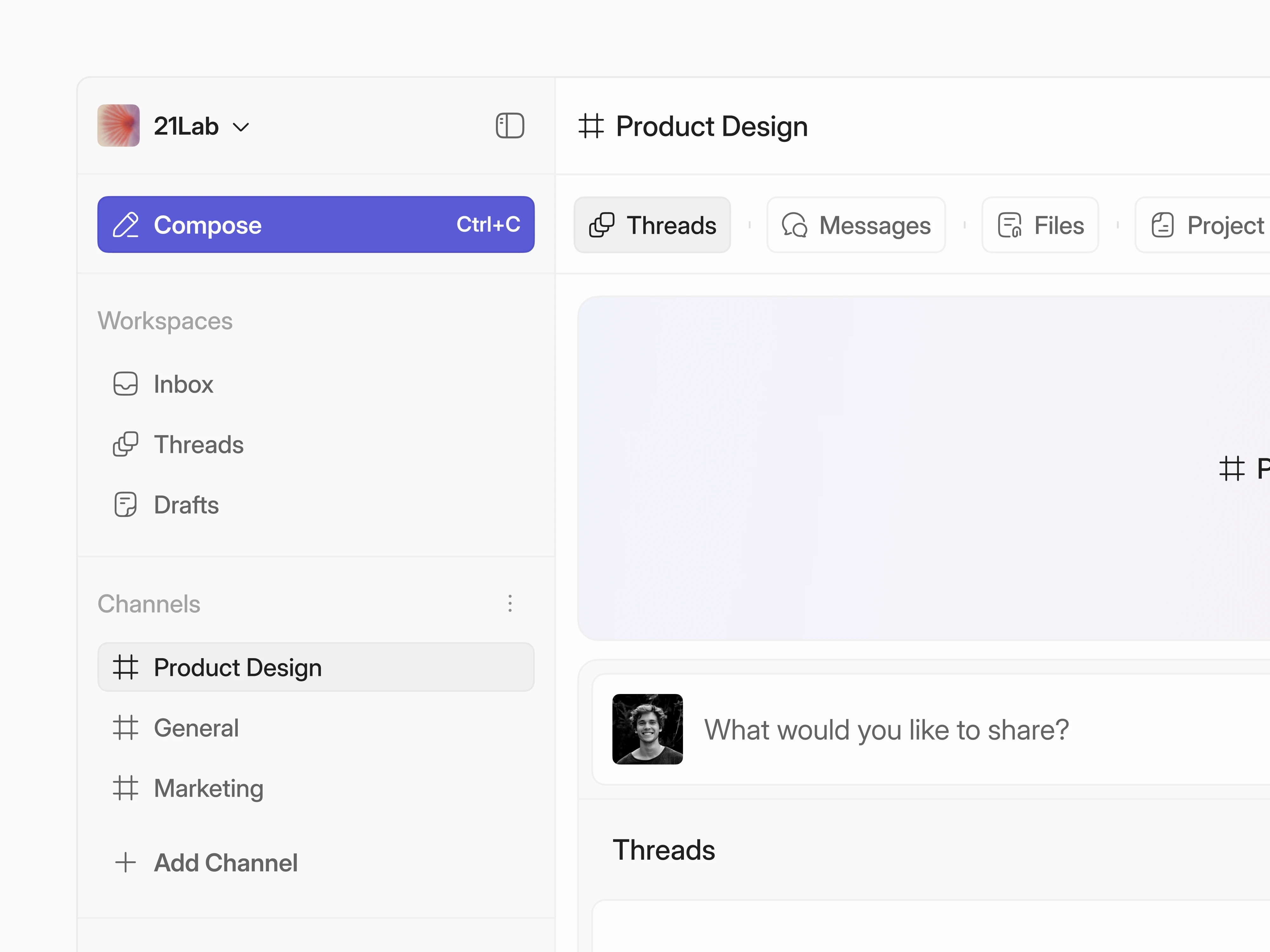 Sidebar close-up view