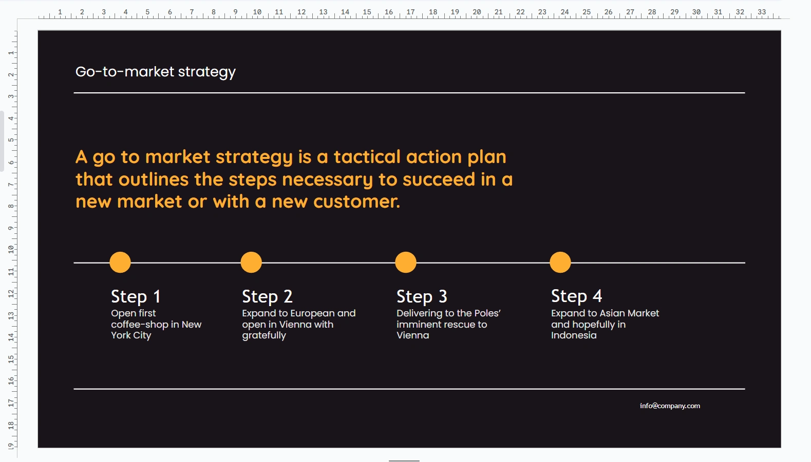 Pitch Deck was also created for the project.