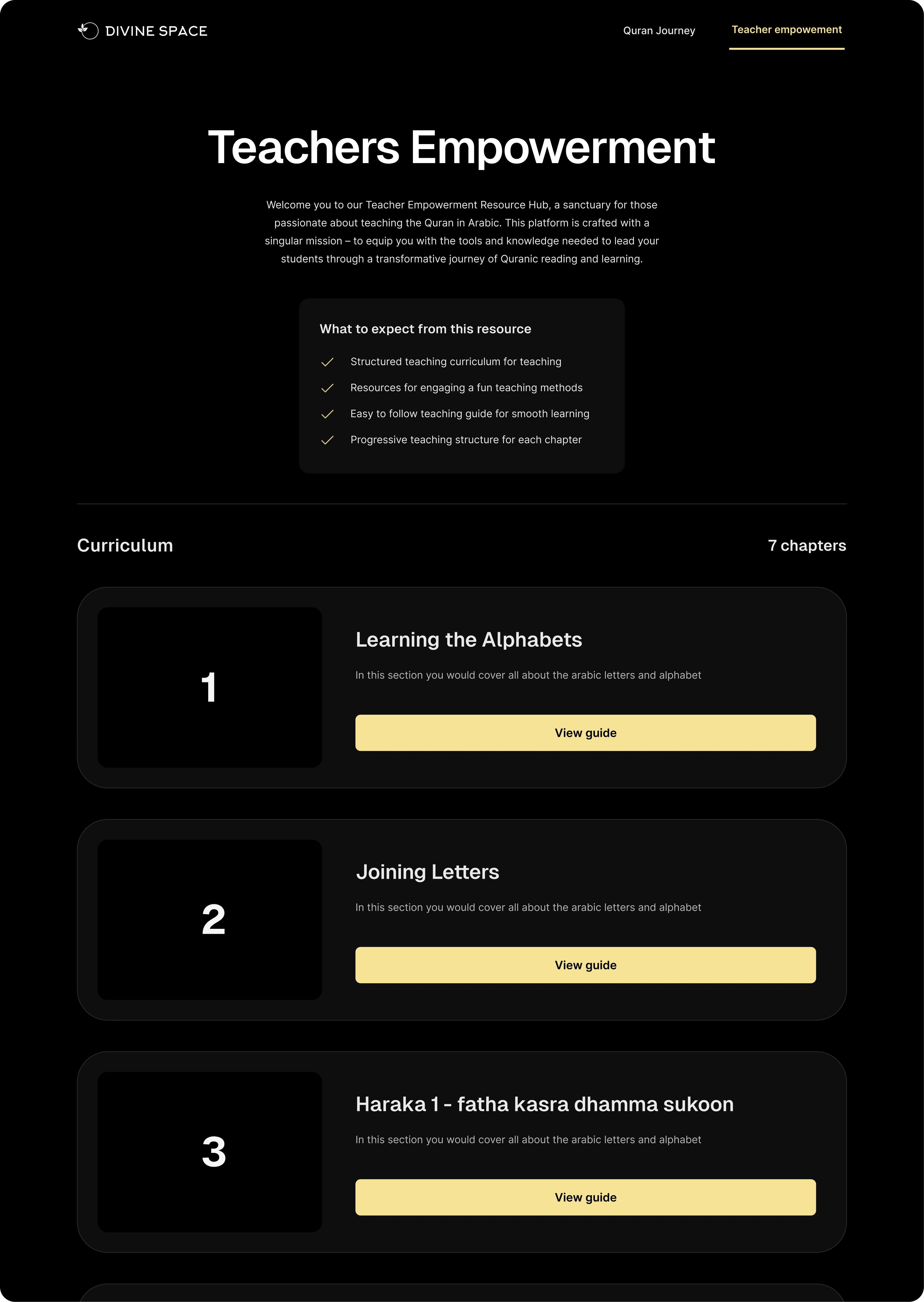 Resource Hub Main Page
