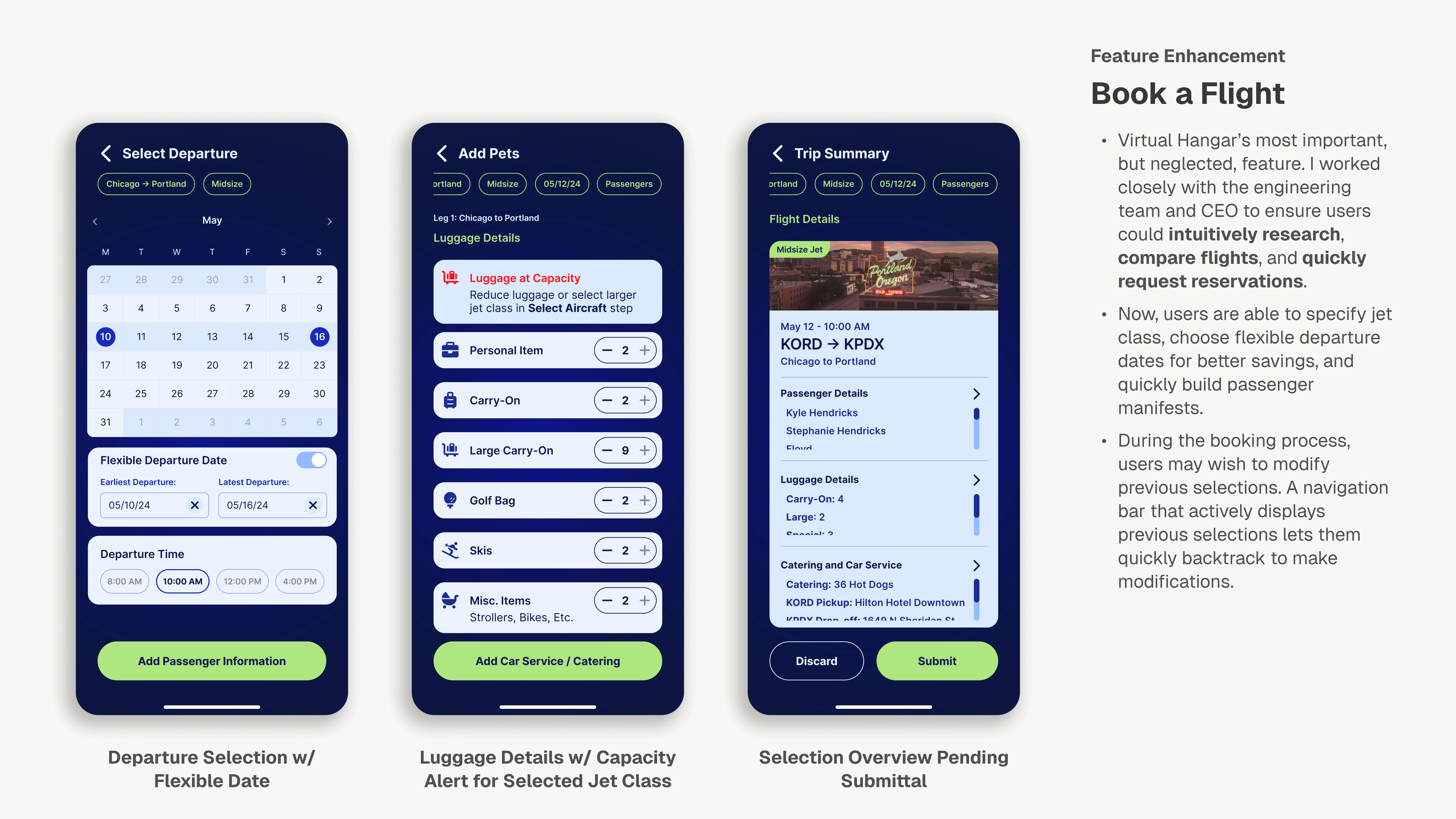Feature Enhancement - Book a Flight