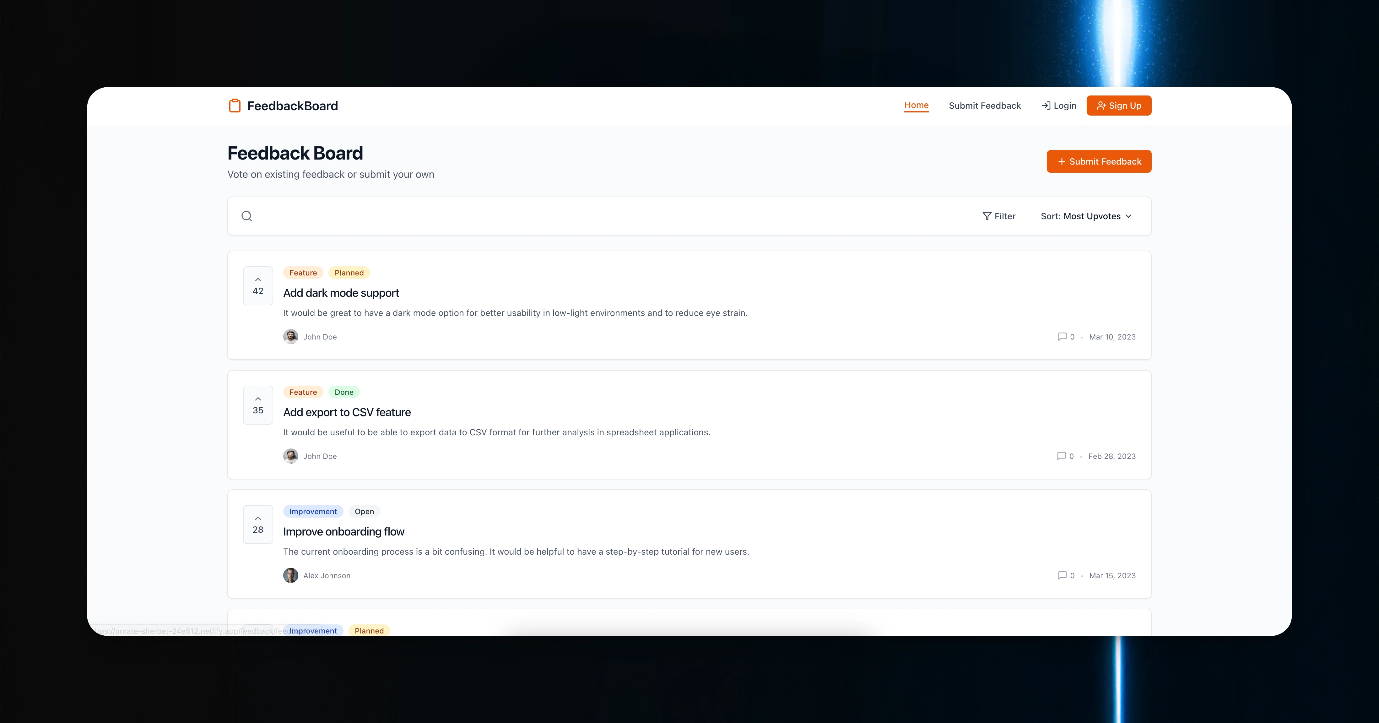 Homepage