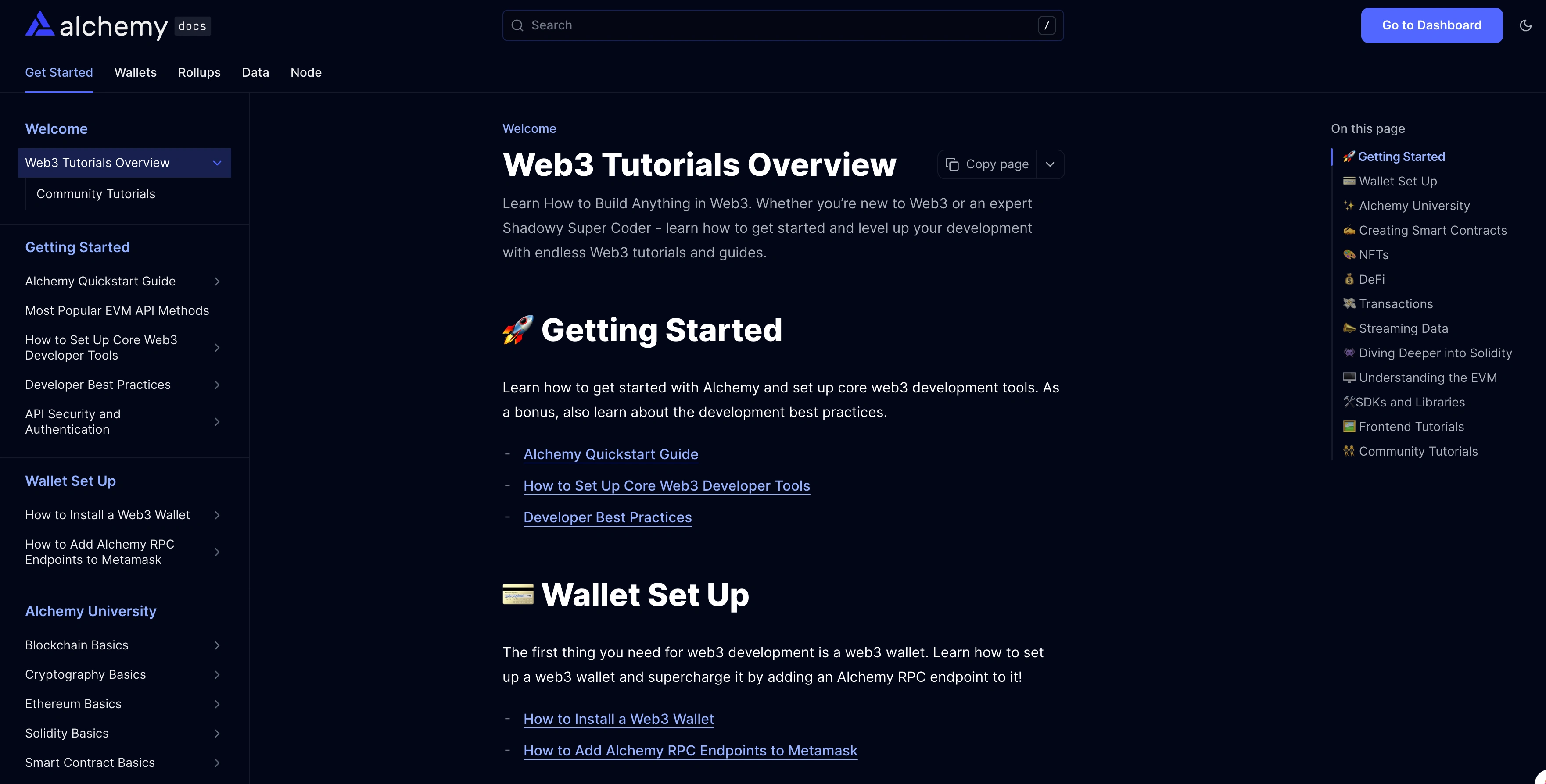 Alchemy Docs Information Architecture