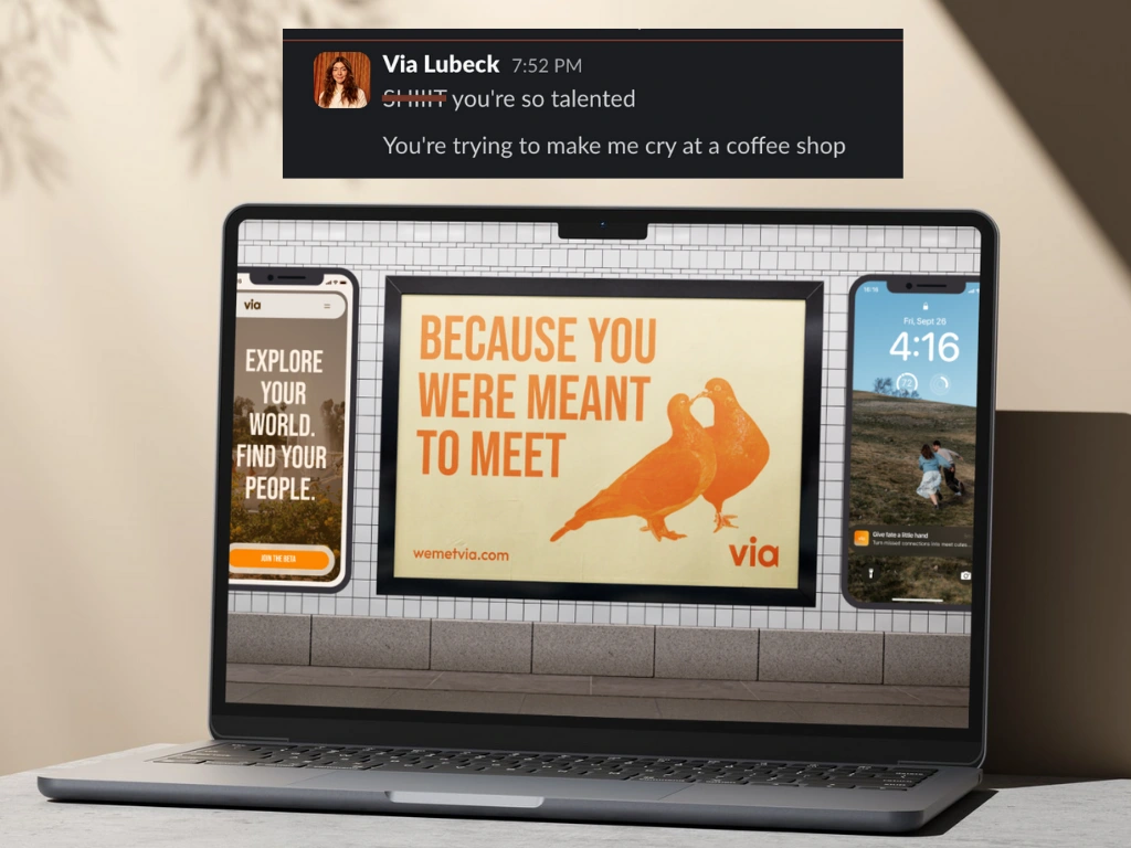 Olivia's slack review: "**** You're so talented / You're trying to make me cry at the coffee shop