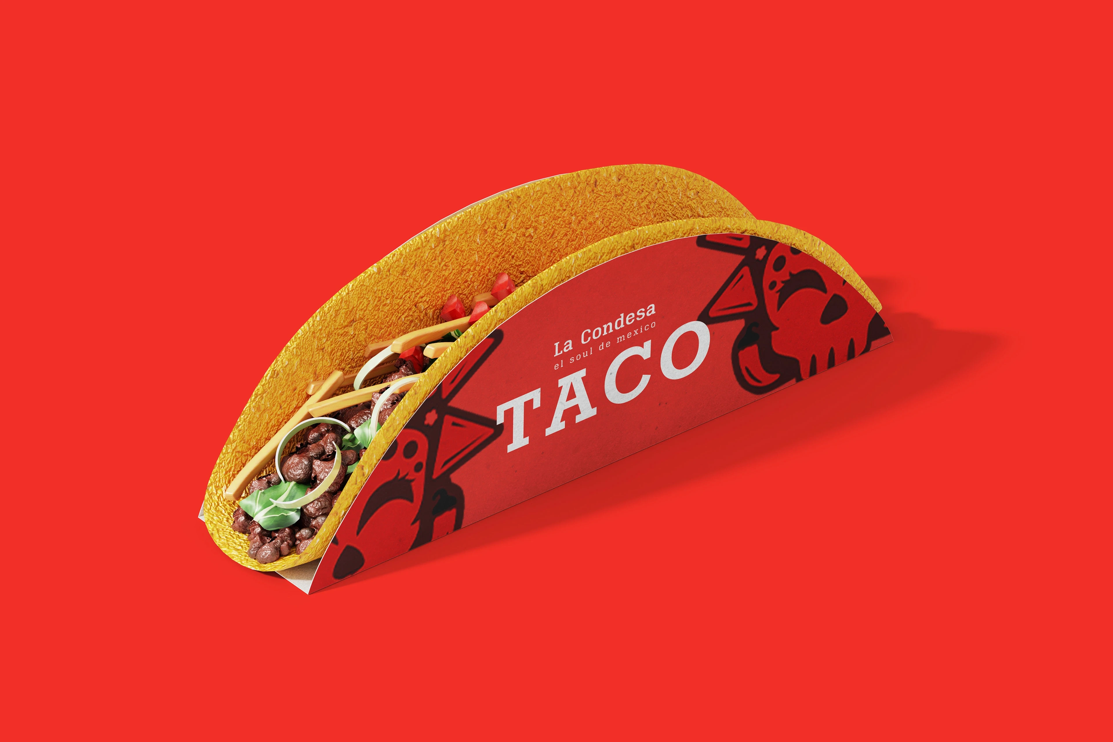 The consistent illustrative pattern brings the packaging alive to match the same intensity as the flavour from the menu.

Together they give La Condesa a consistent identity and colour.