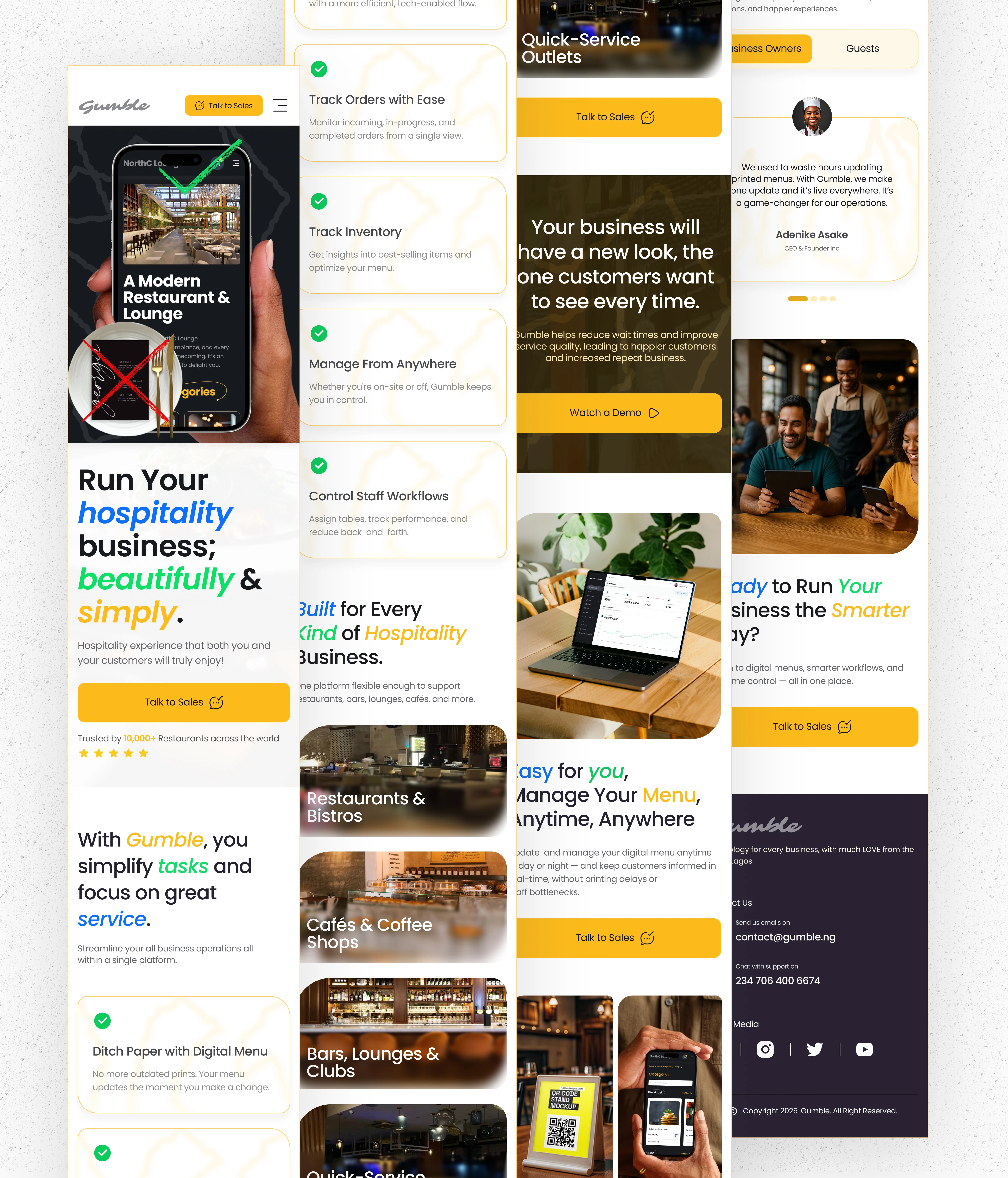 Mobile Landing Page