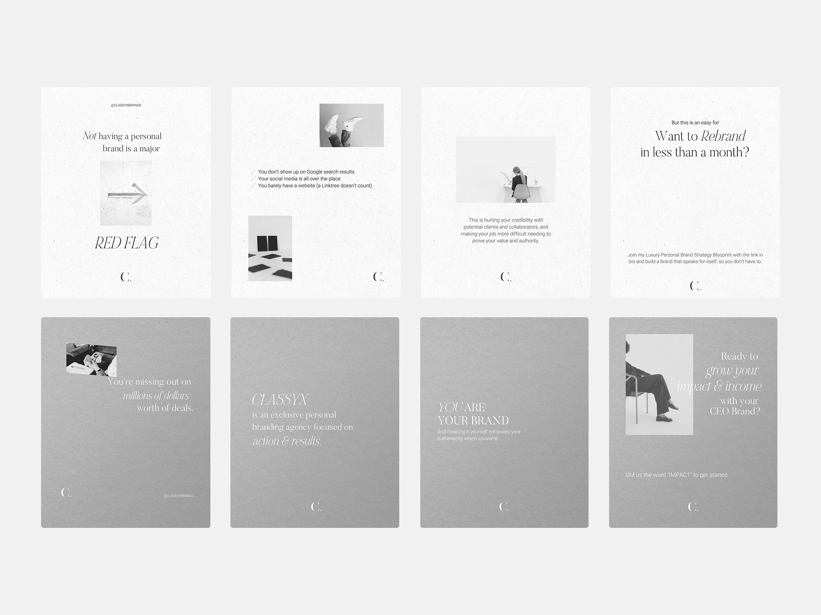 Instagram Carousels for Classyx PR Agency
