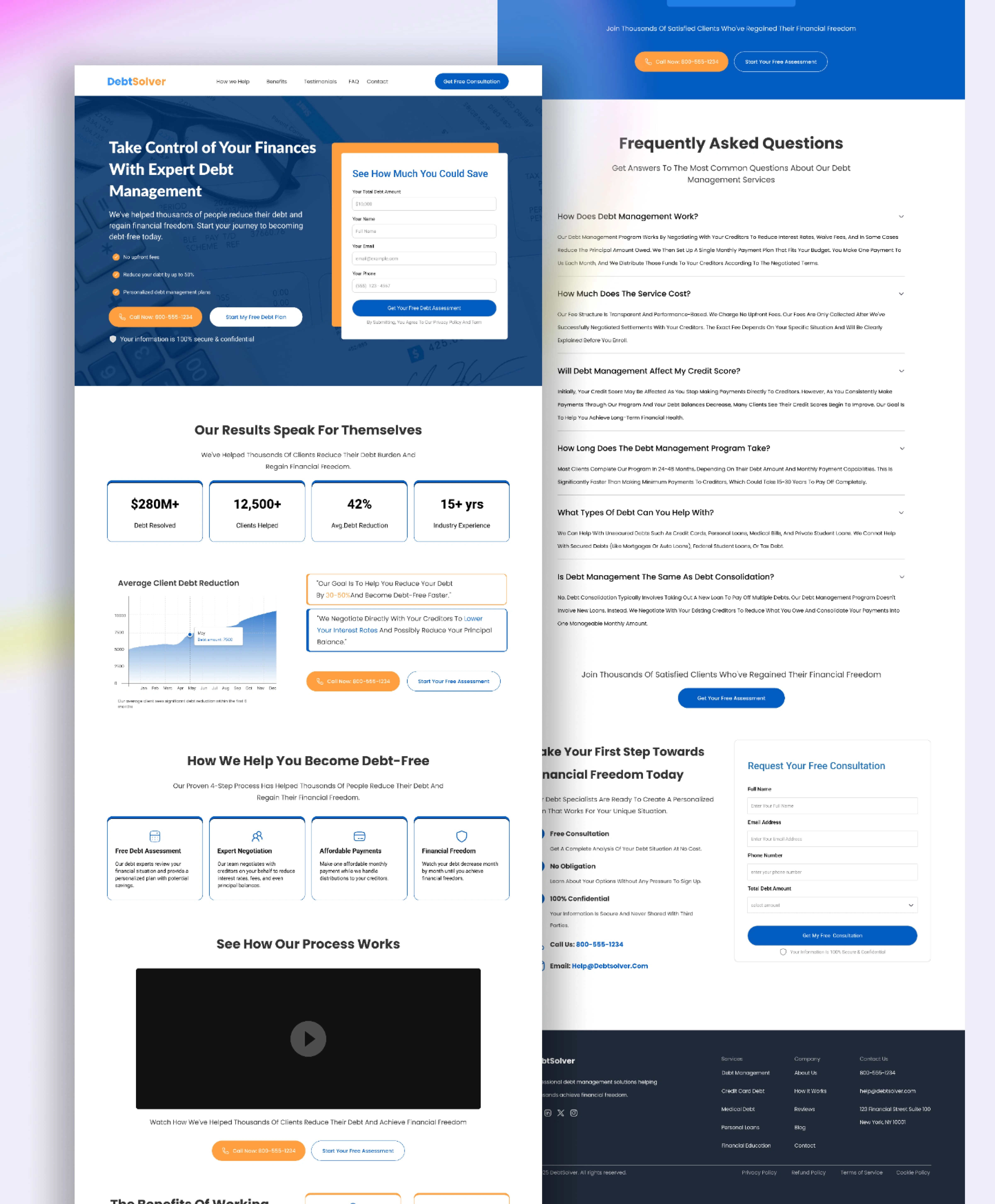 Landing Page Overview for Concept 2
