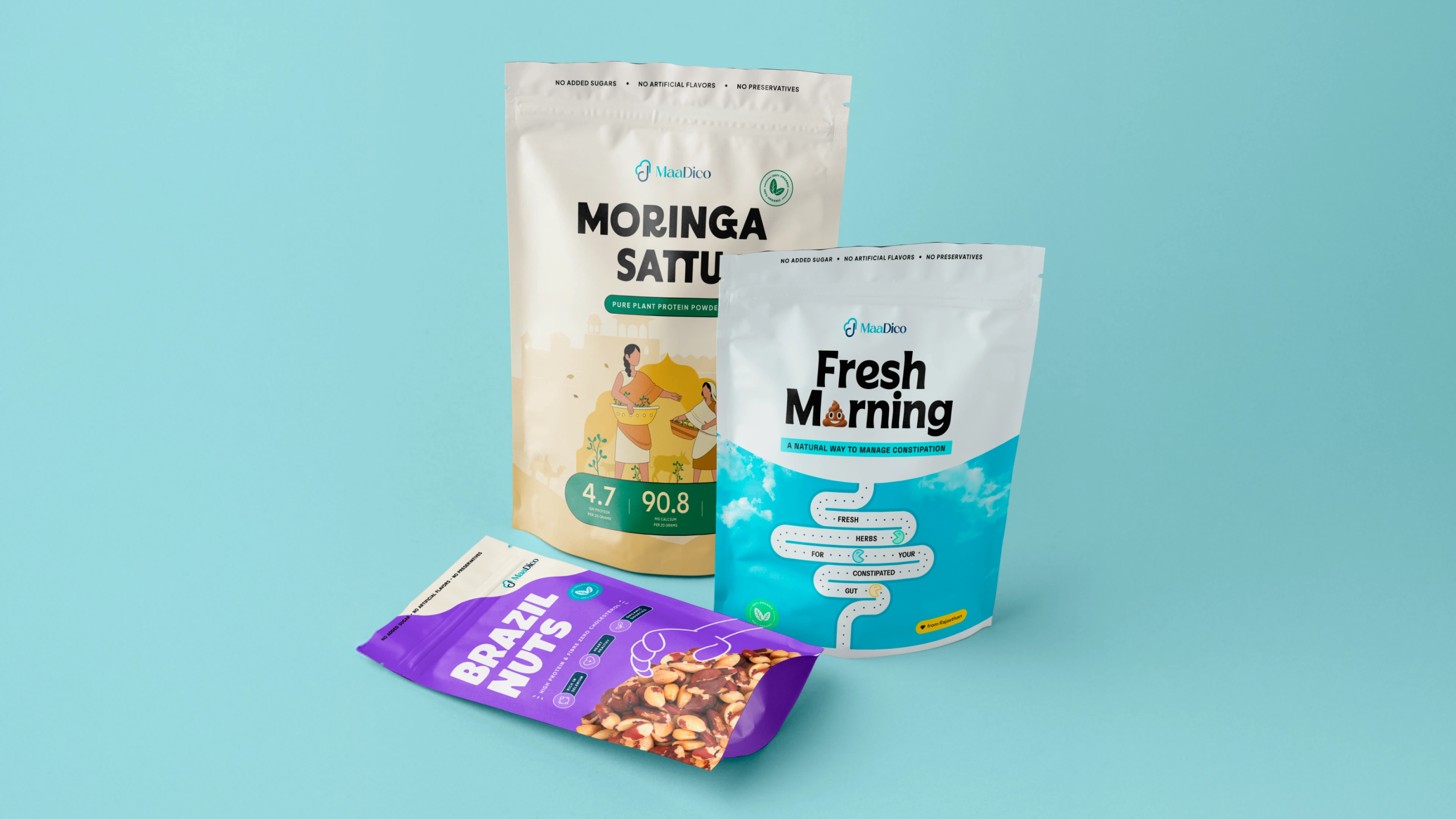 Moringa Sattu, Brazil Nuts, Fresh Morning - MaaDico Superfoods