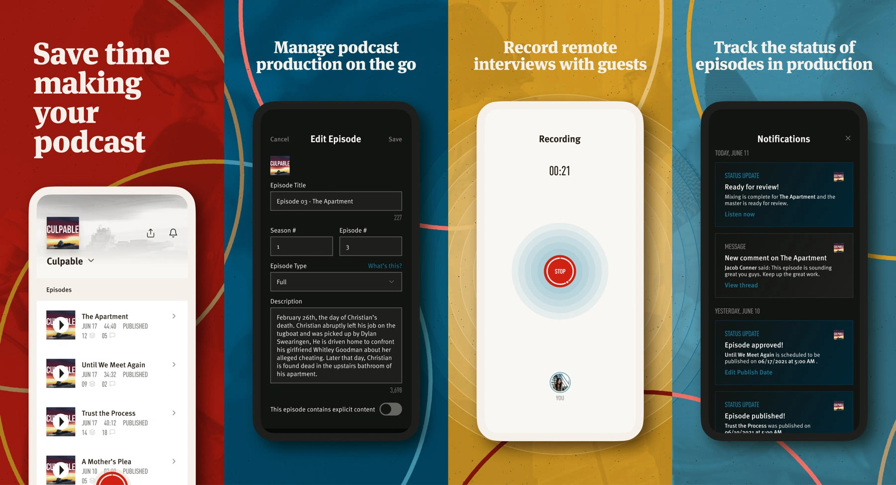 Marketing images for the Apple App Store launch.