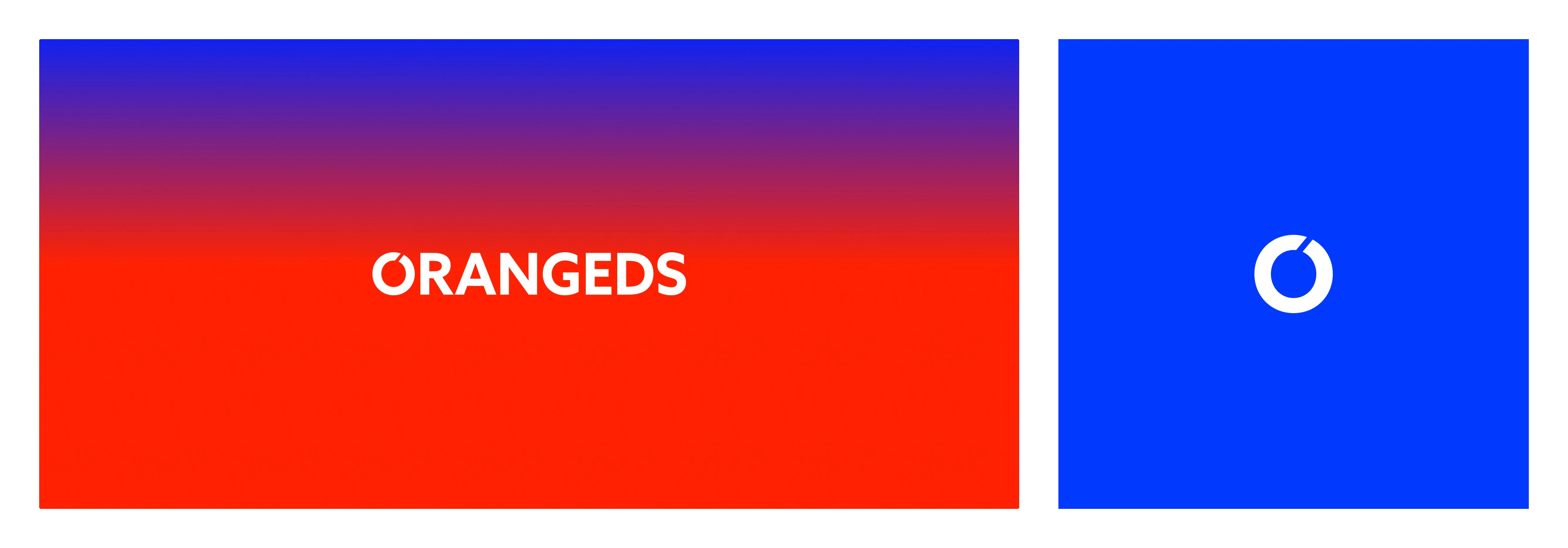 OrangeDS Logo on Gradient and Deep Blue