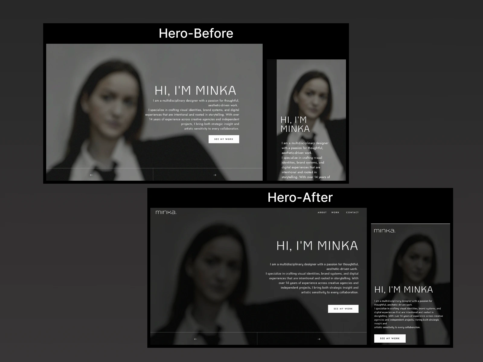 Hero Before & After