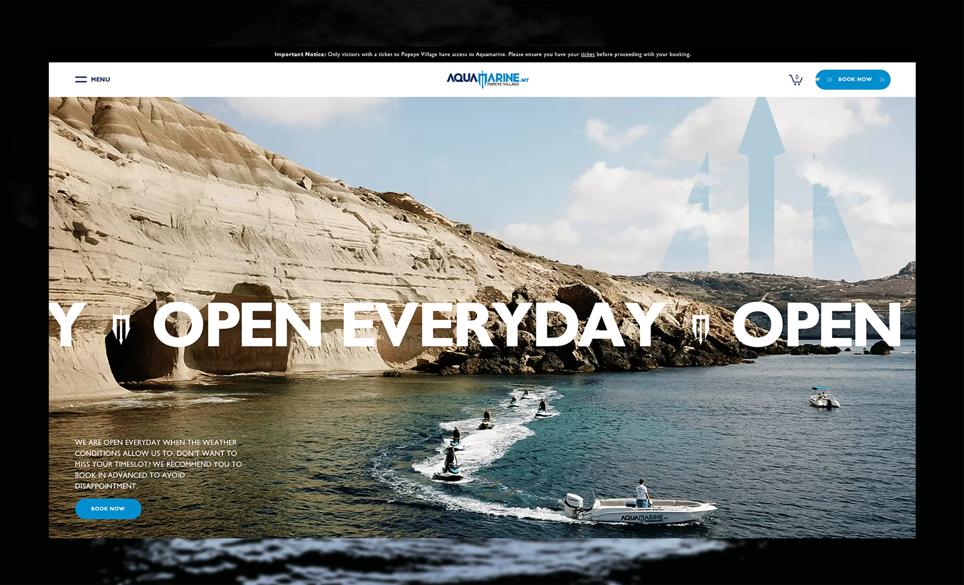 Stunning imagery, content hierarchy