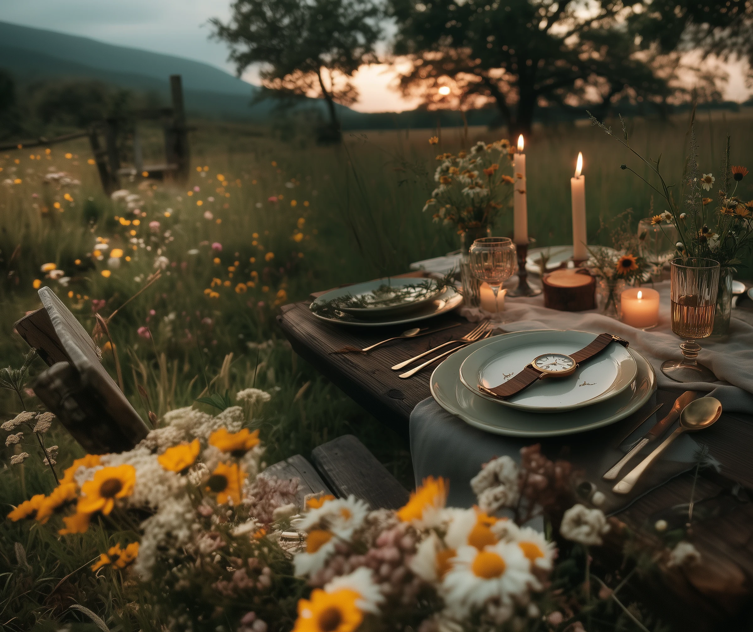 "Cinematic Dinner Table"
