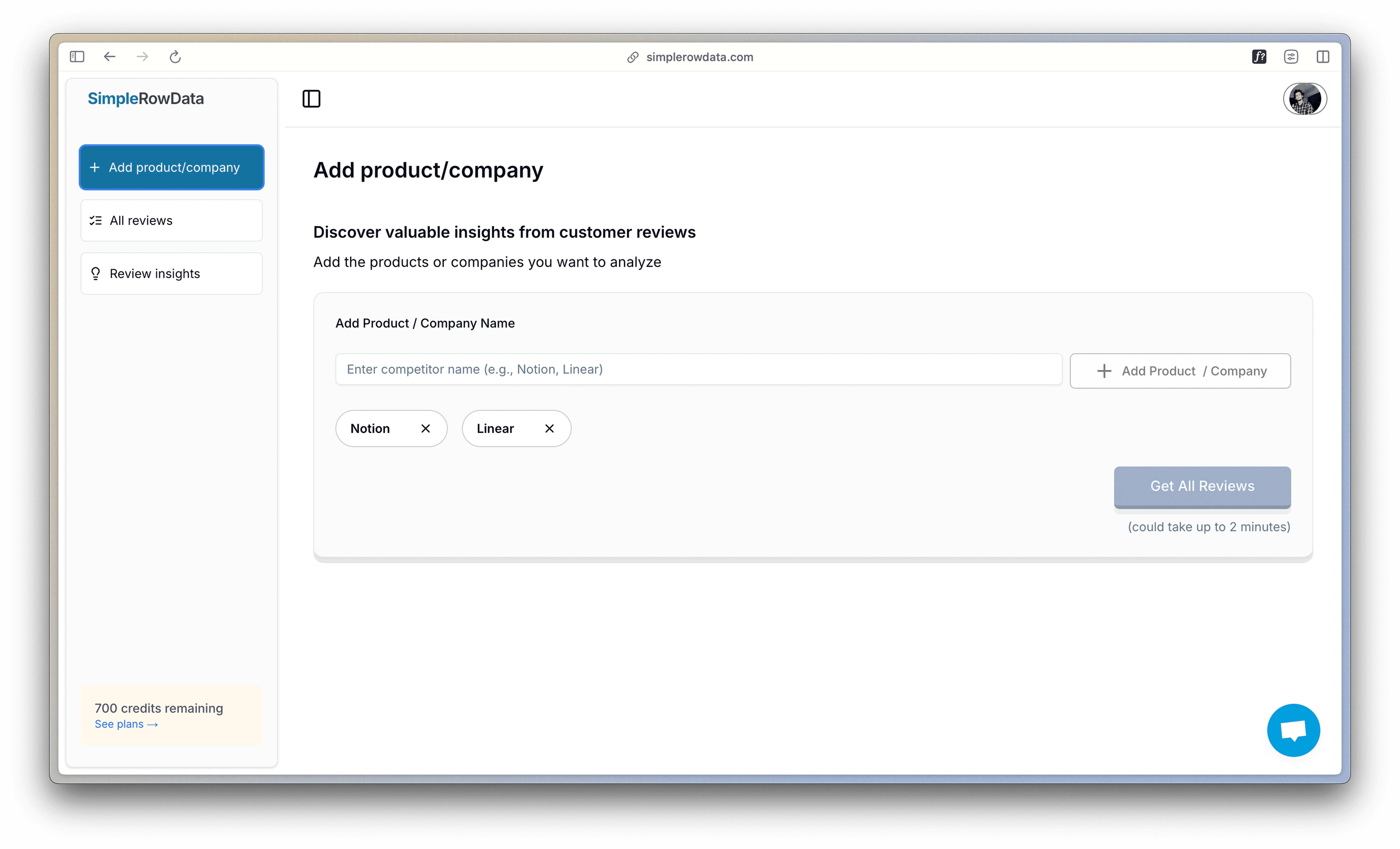 Start by adding your product to CustomerzVoice.
We simplified the flow so users can get set up in just a few clicks 