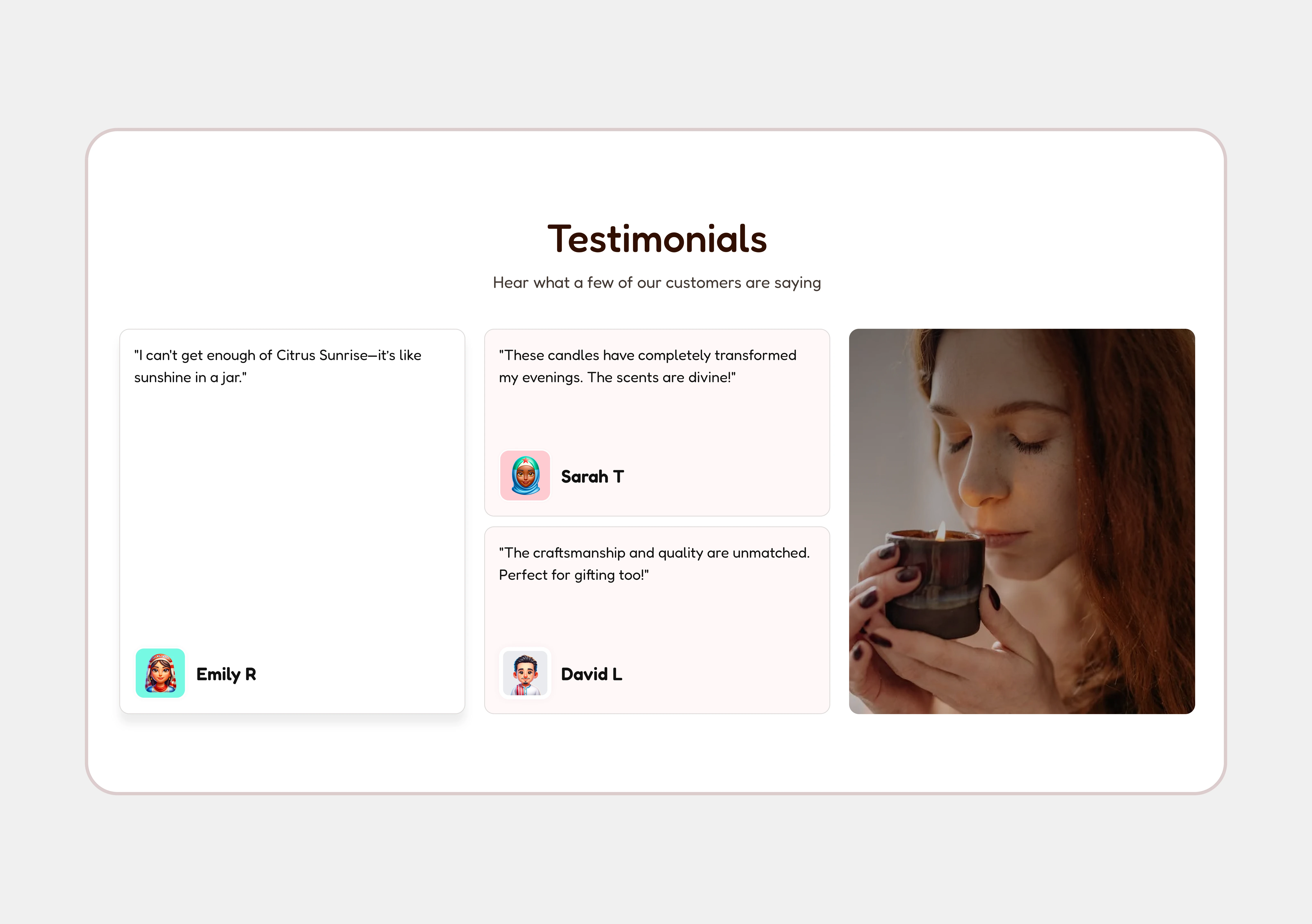TESTIMONIALS ITERATION