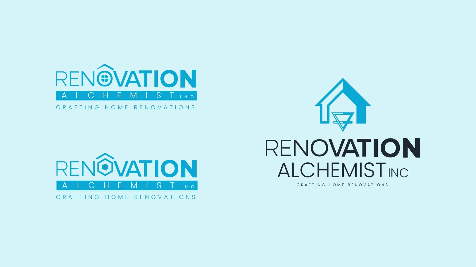 Exploring Logo Concepts for Renovation Alchemist INC