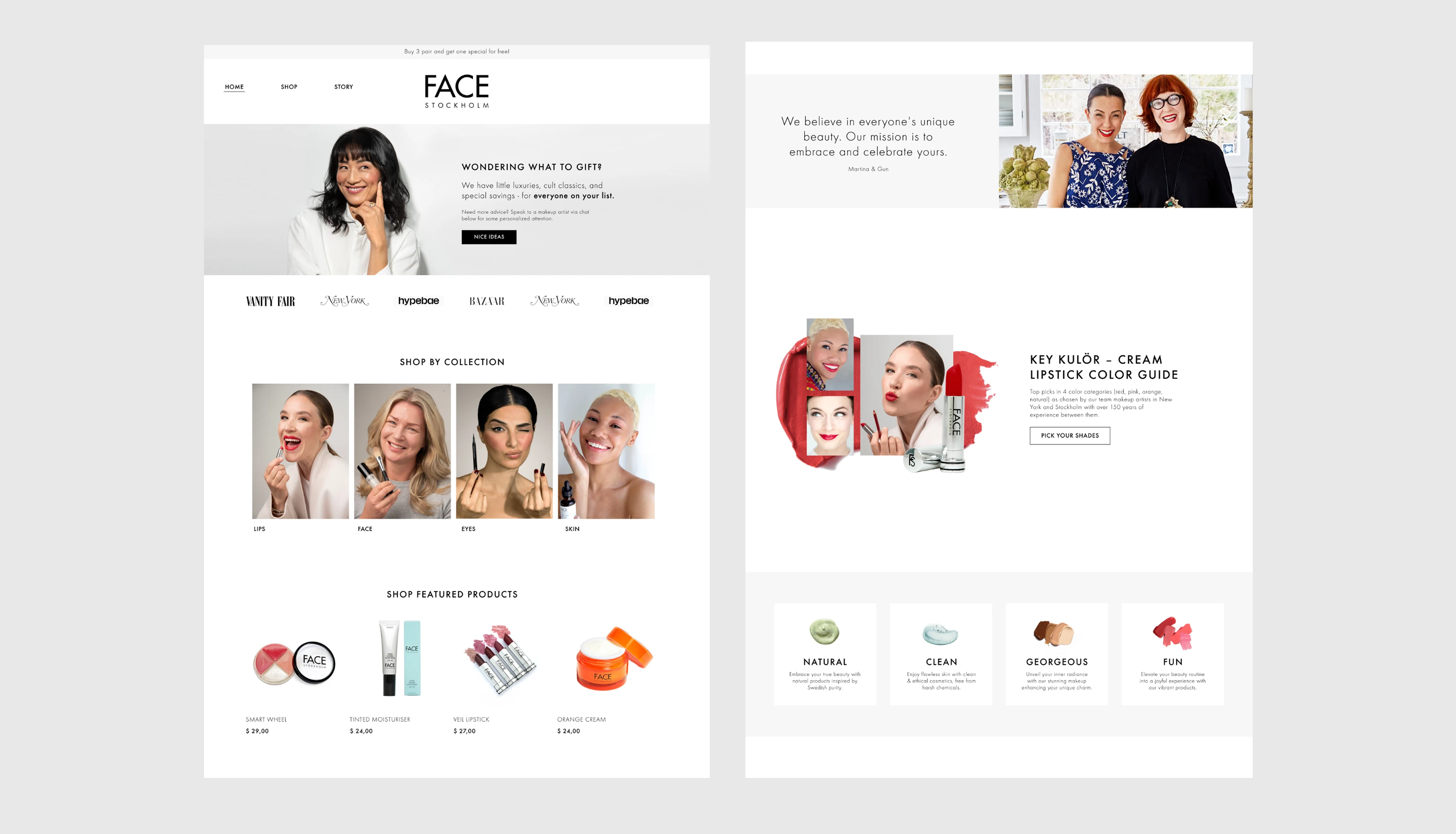 New and updated Shopify webshop