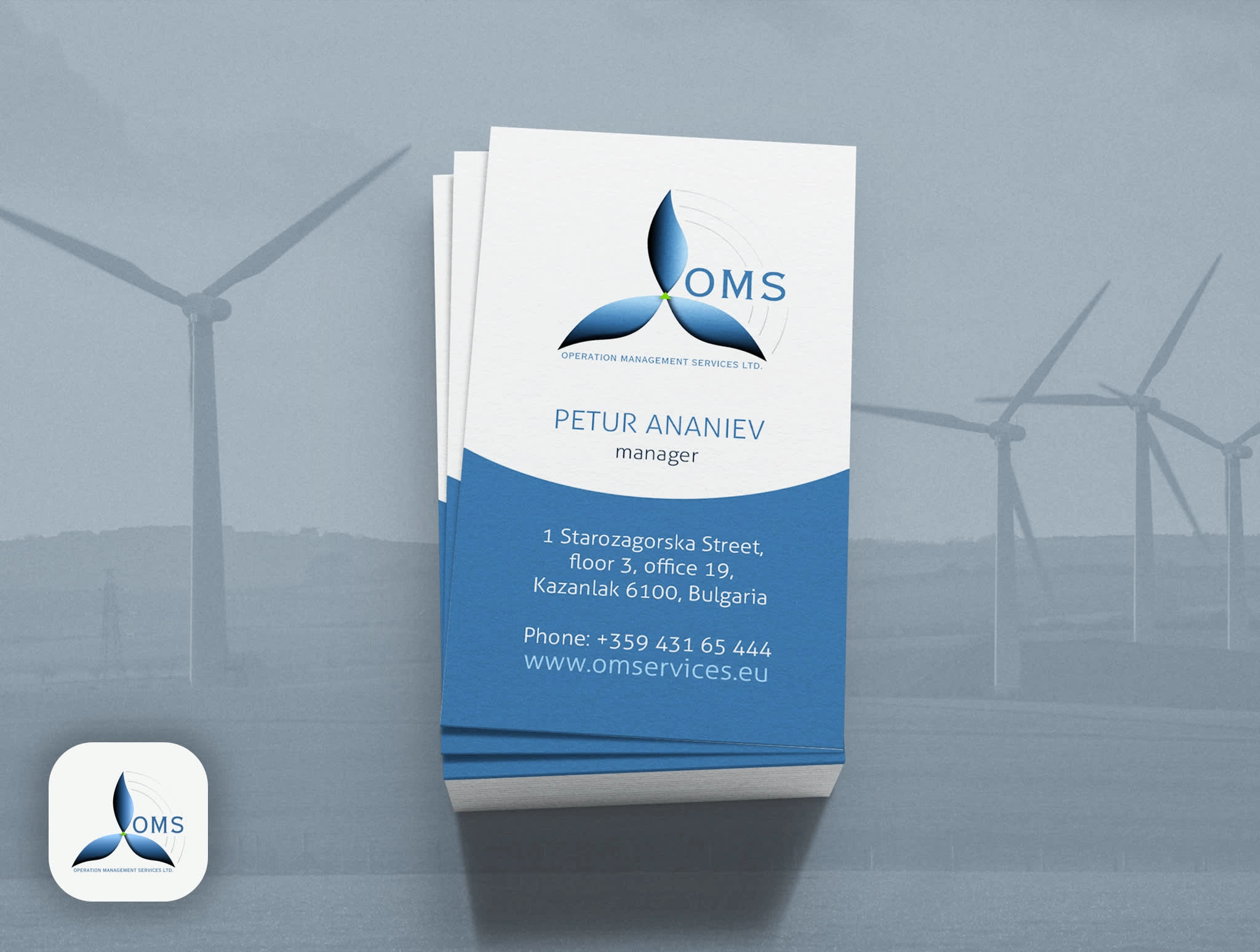 Horizontal Business Card Design