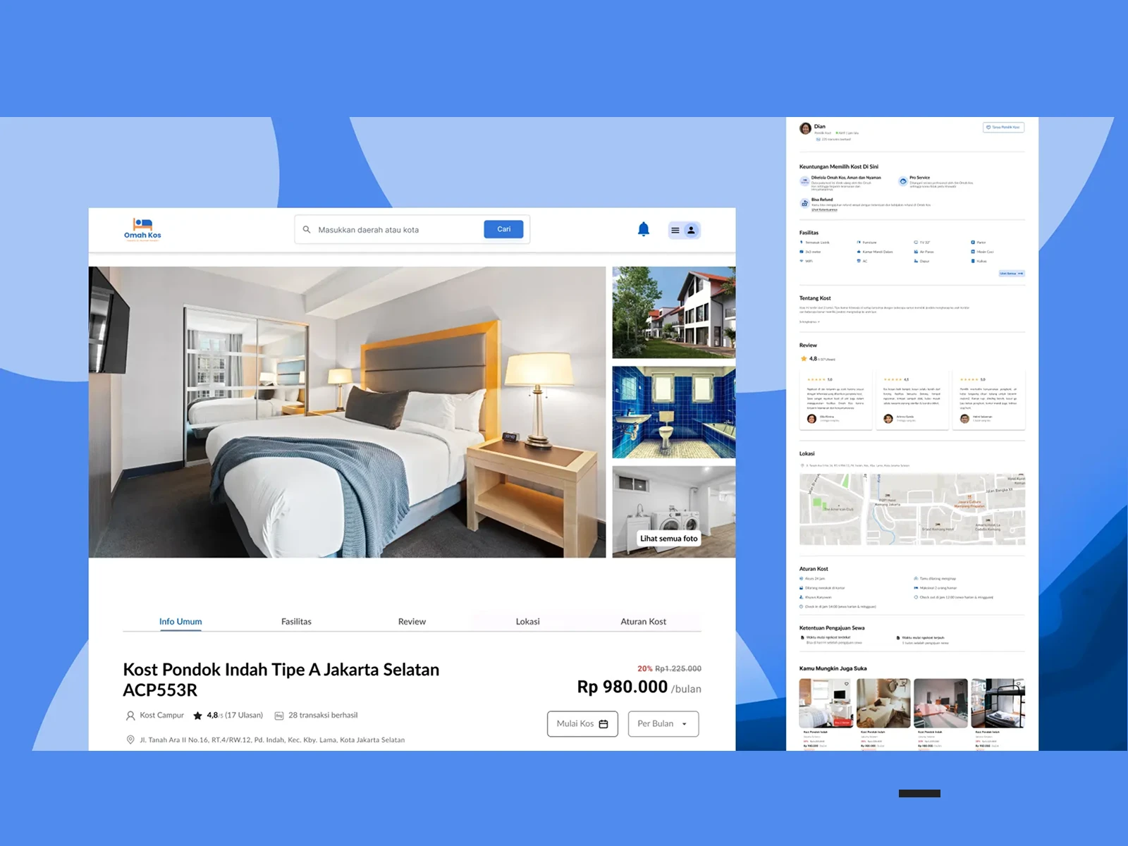 Omah Kos (Boarding House App) - behance.net/gallery/166841115/Better-than-Mamikos-(Boarding-House-App-and-Website)