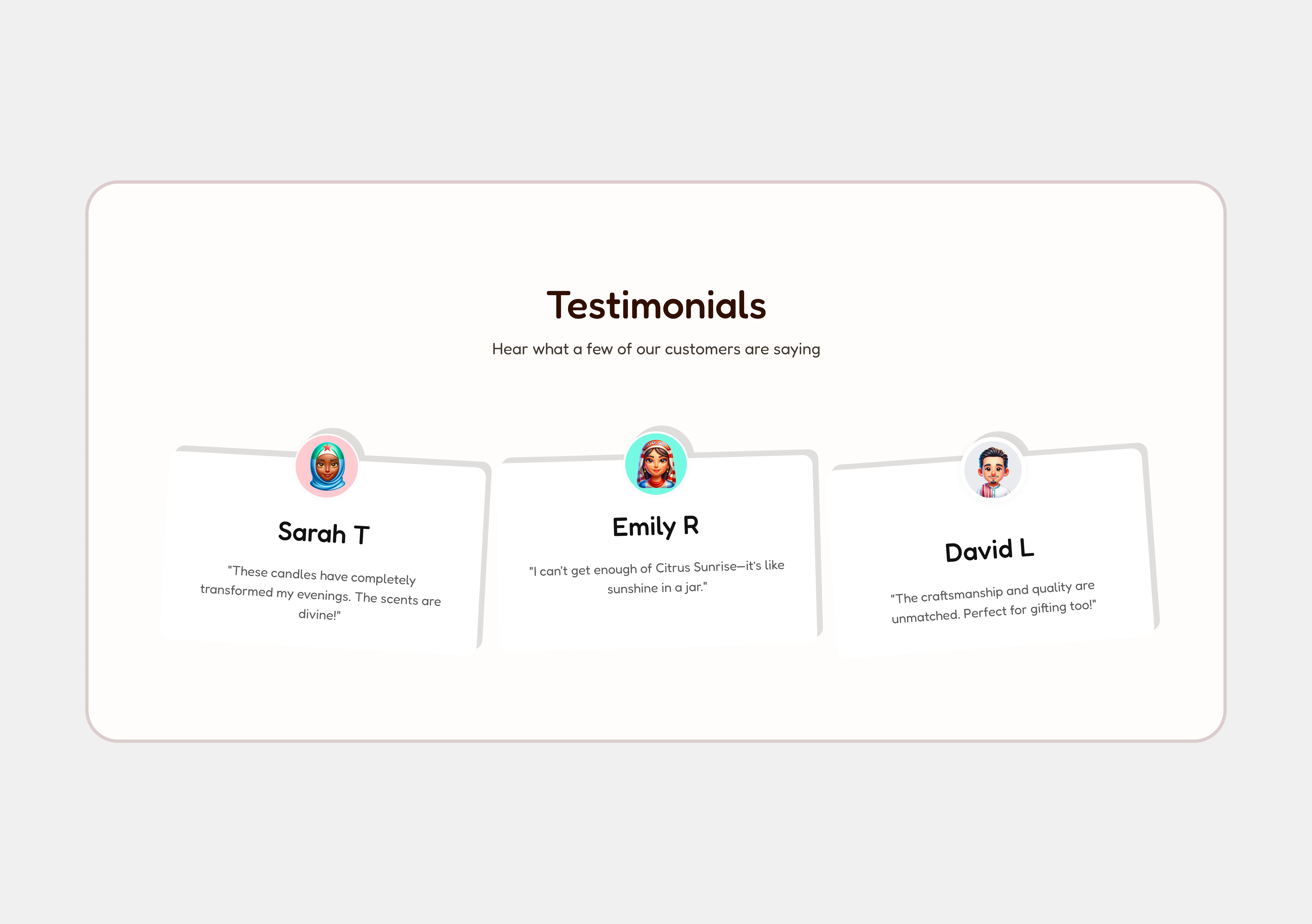 ANOTHER TESTIMONIAL ITERATION CONCEPT