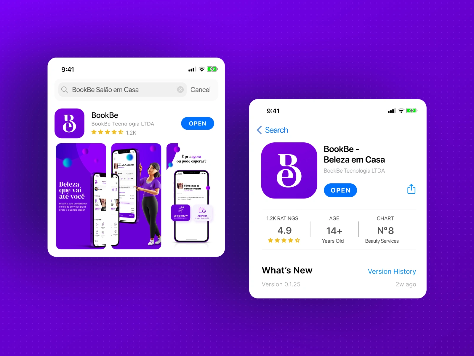 Launch-ready applications on iOS and Android app stores