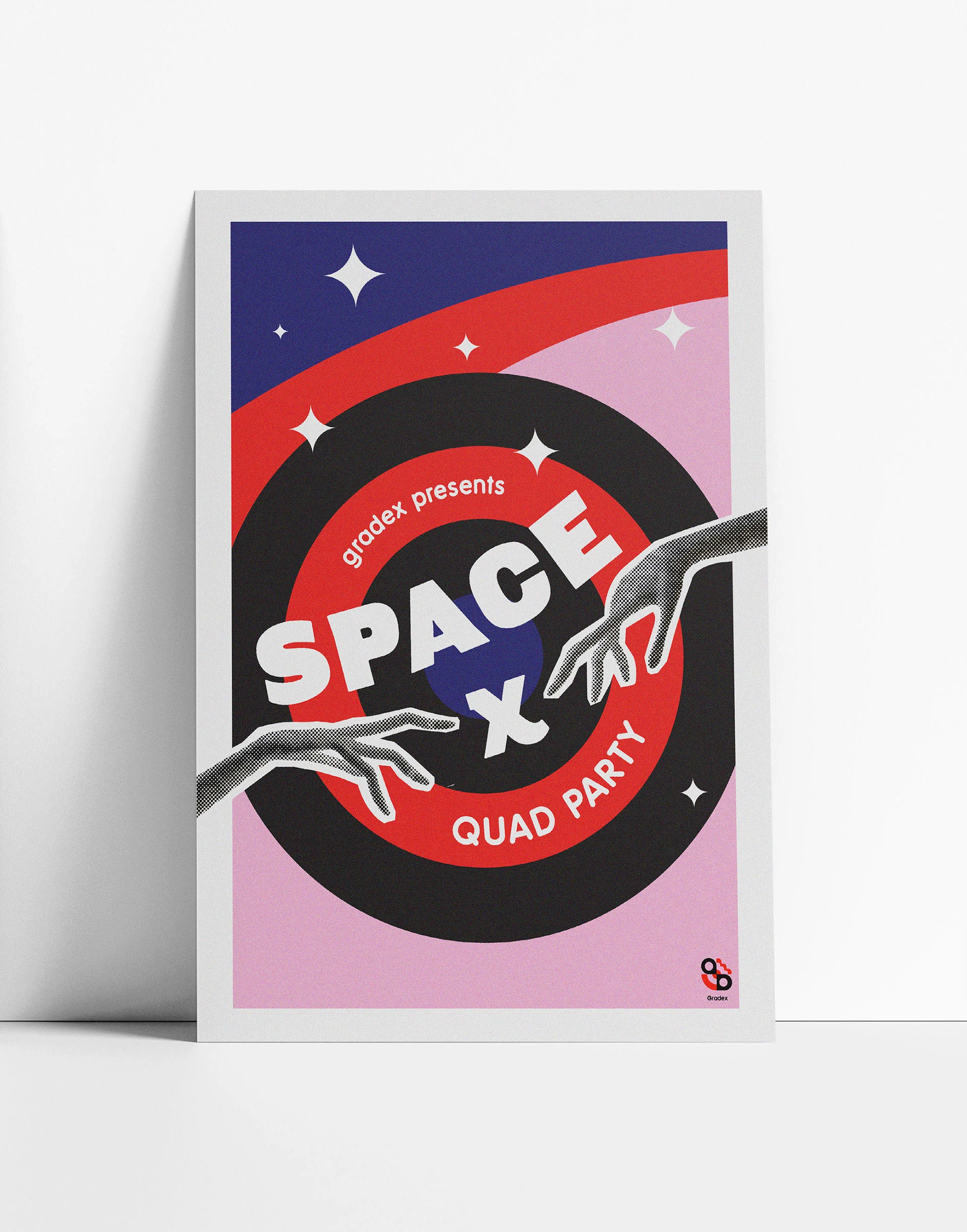 Design for "Space X" themed quad party