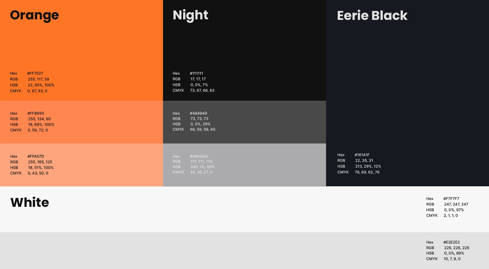 FlowPhoenix Color Palette
