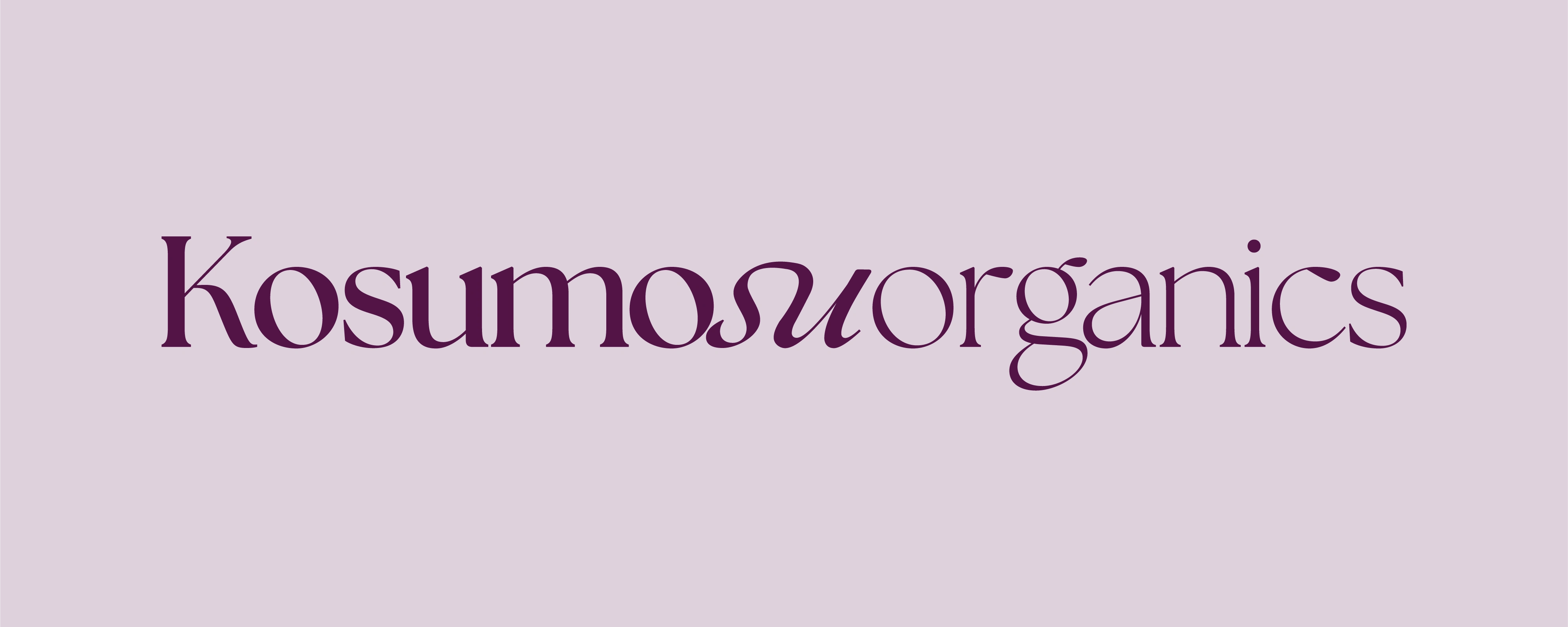 Updated logo design for Kosumosu Organics