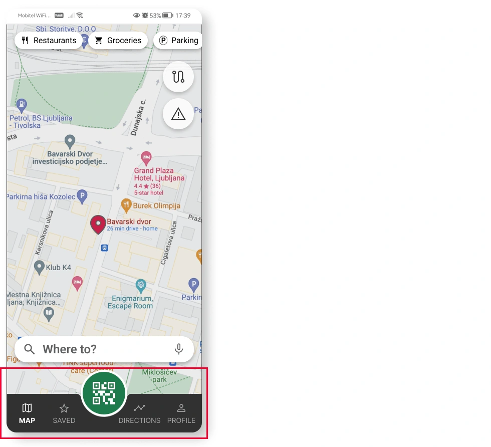 Bottom navigation