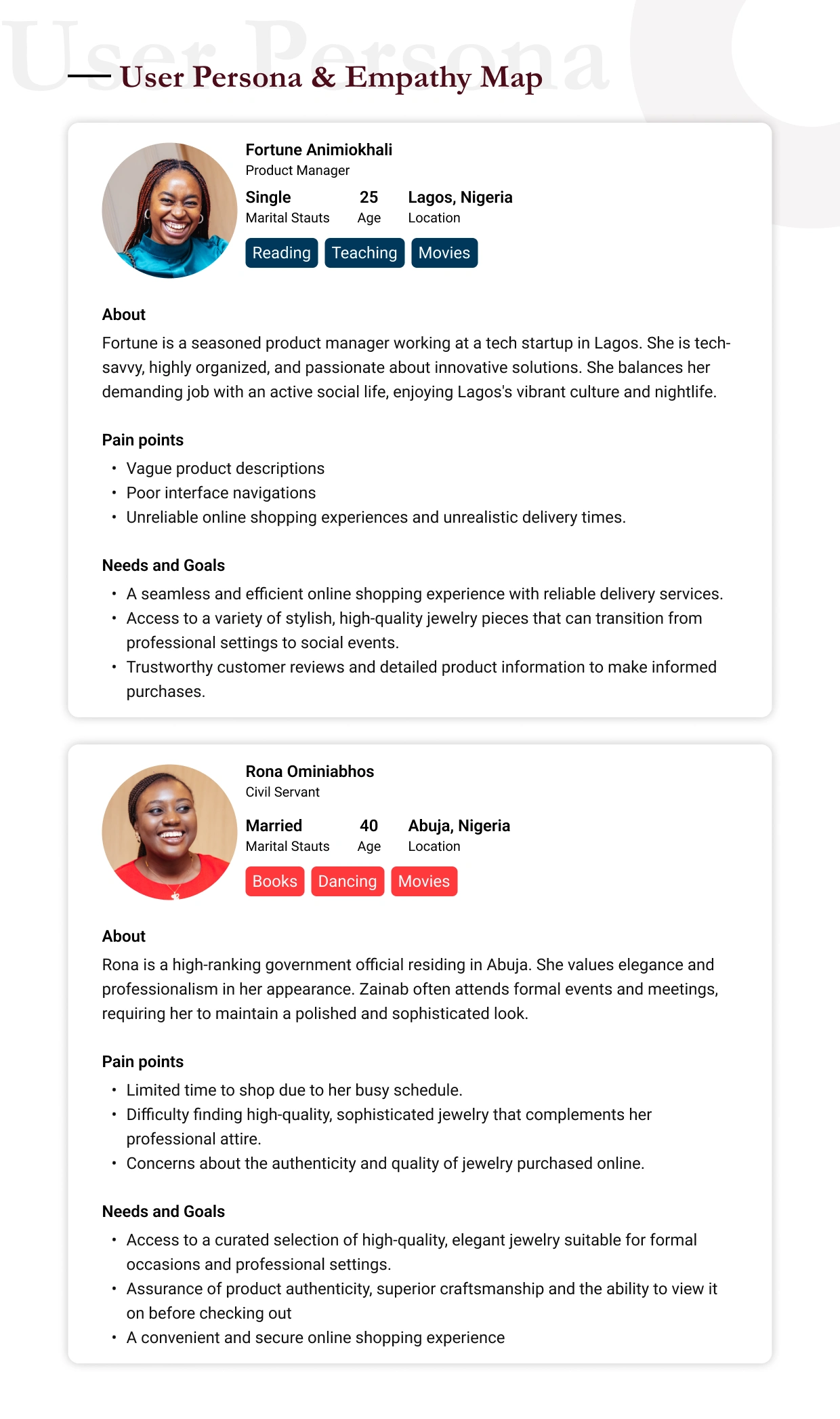 User Persona