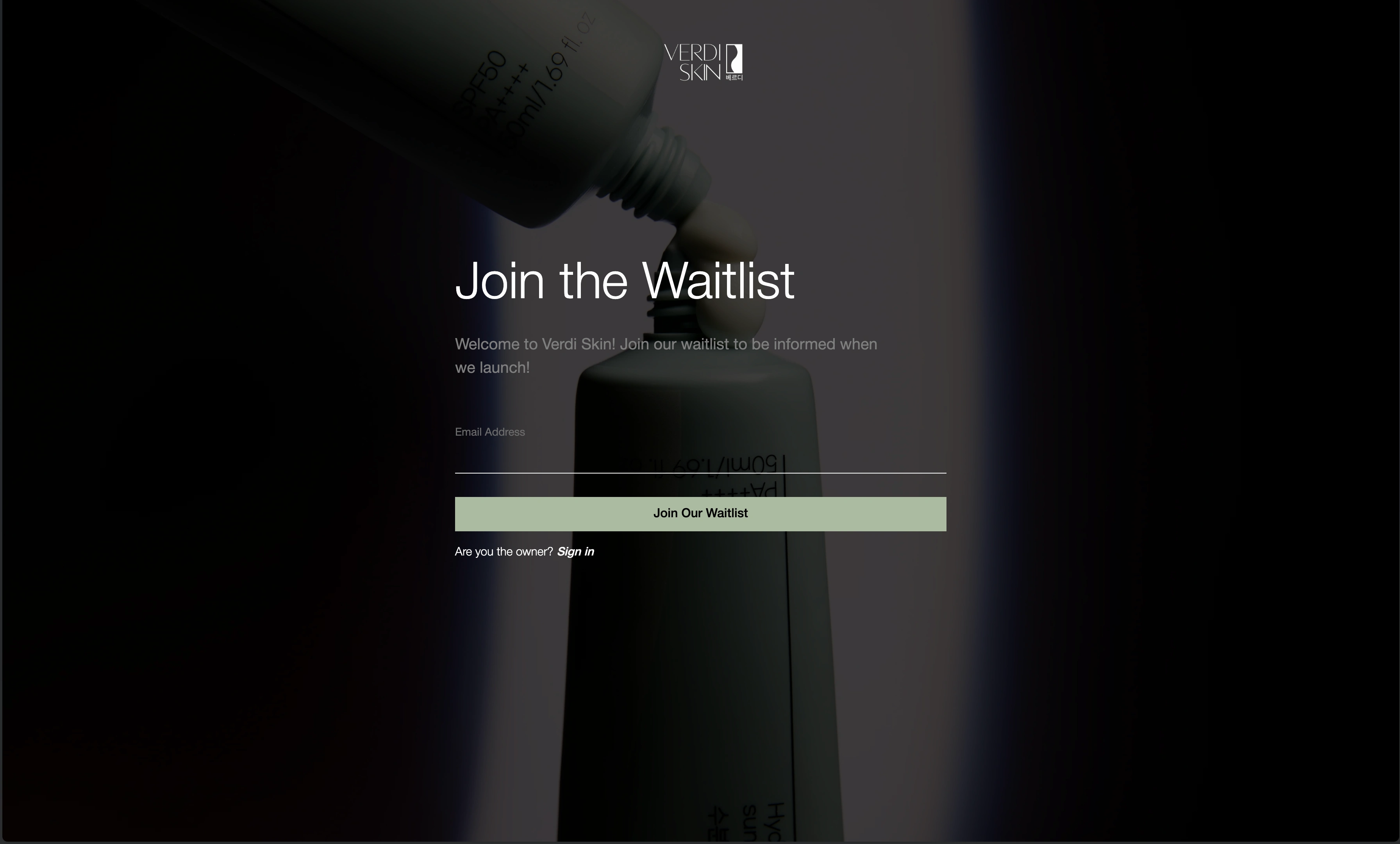 Verdi Skin - Password Page