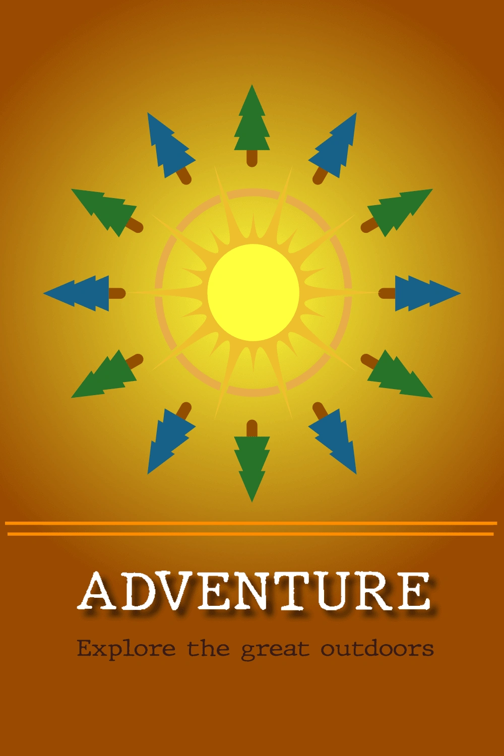 A poster to encourage going outside