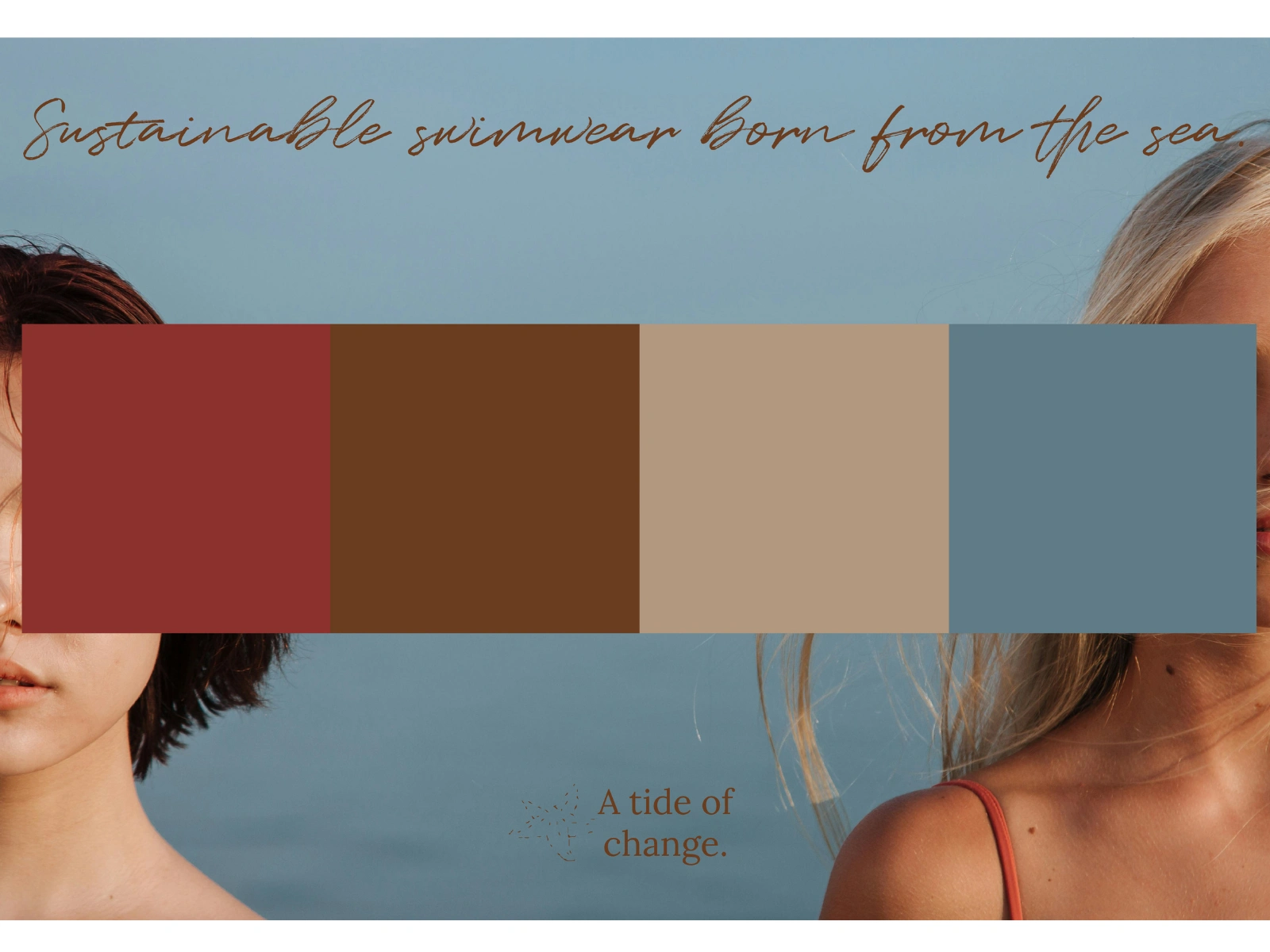 The color palette is a harmonious mix of tones inspired by sand, sea and sun.