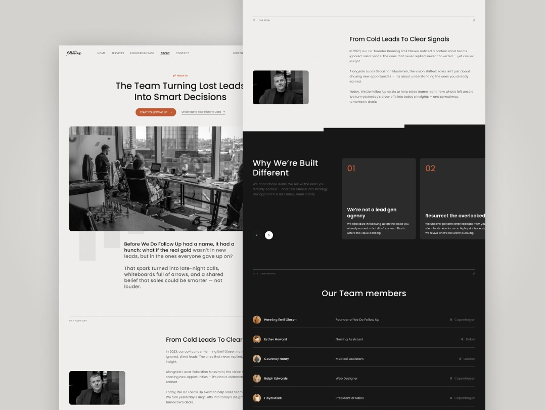 About us page