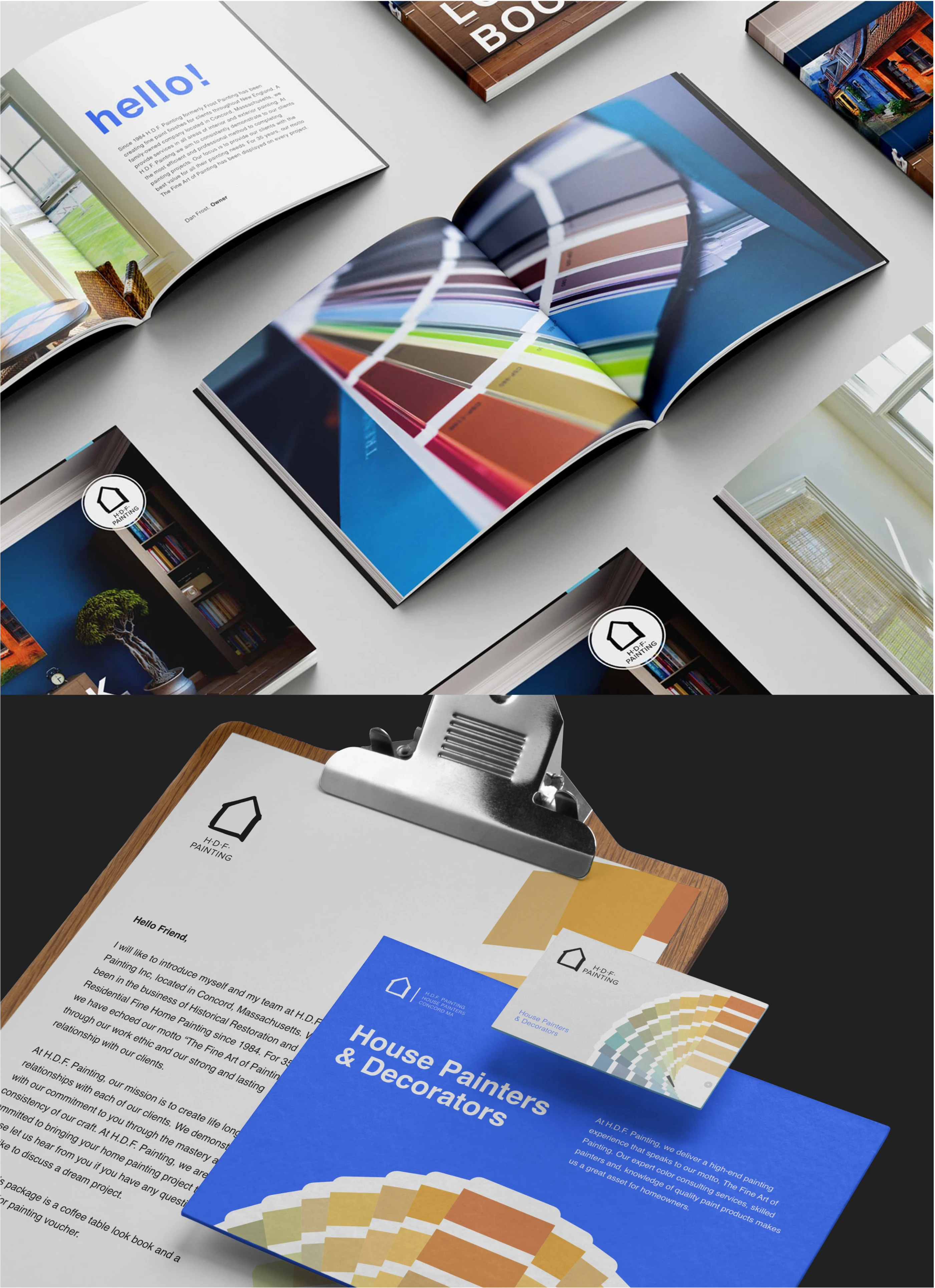 Client Lookbook designed for Sales Purposes and Stationery Design